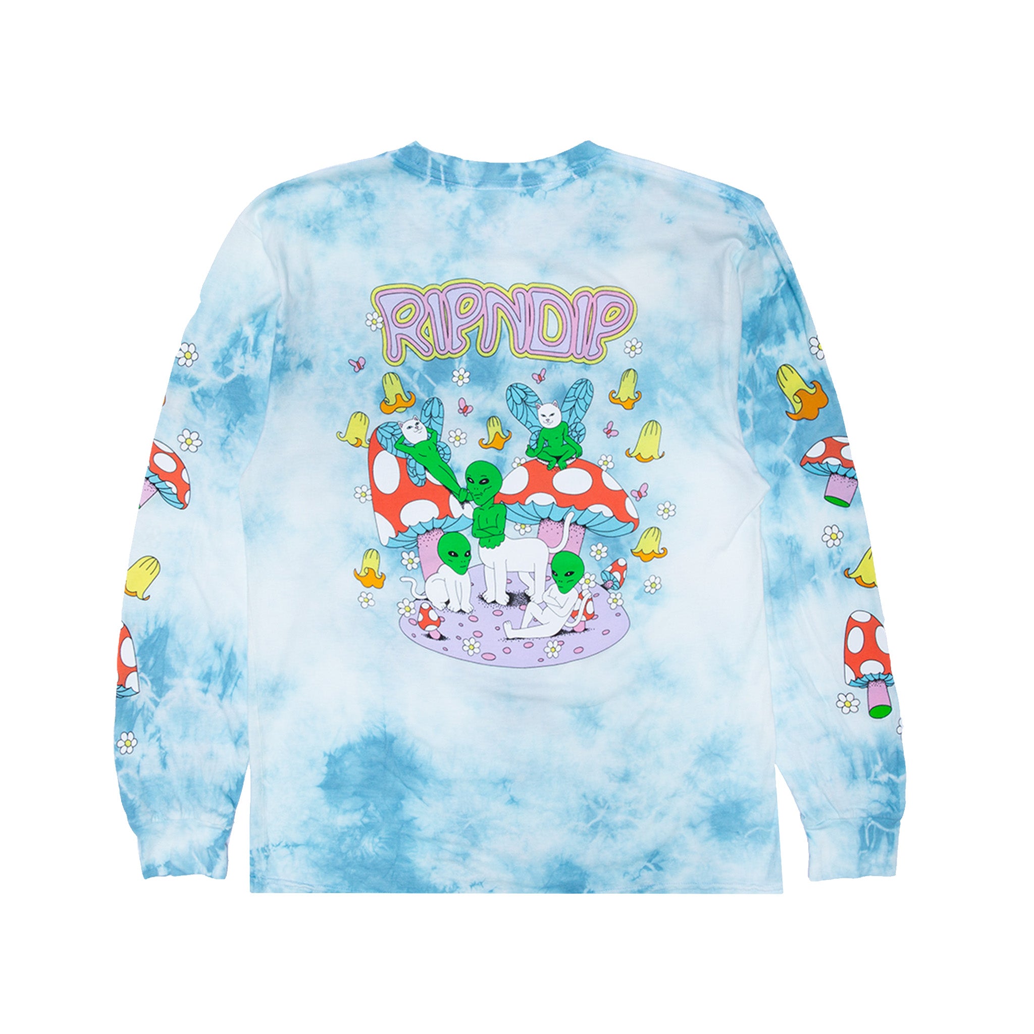  Best Wishes Long Sleeve (Light Blue Lightning Wash)、mySite、merchandisen