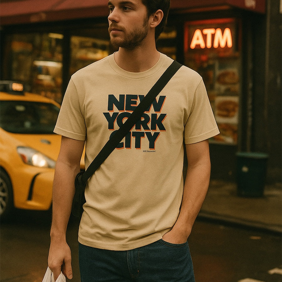 Souvenir Edit: NEW YORK CITY Retro Shadow Block Tee、mySite、vikingsvslions