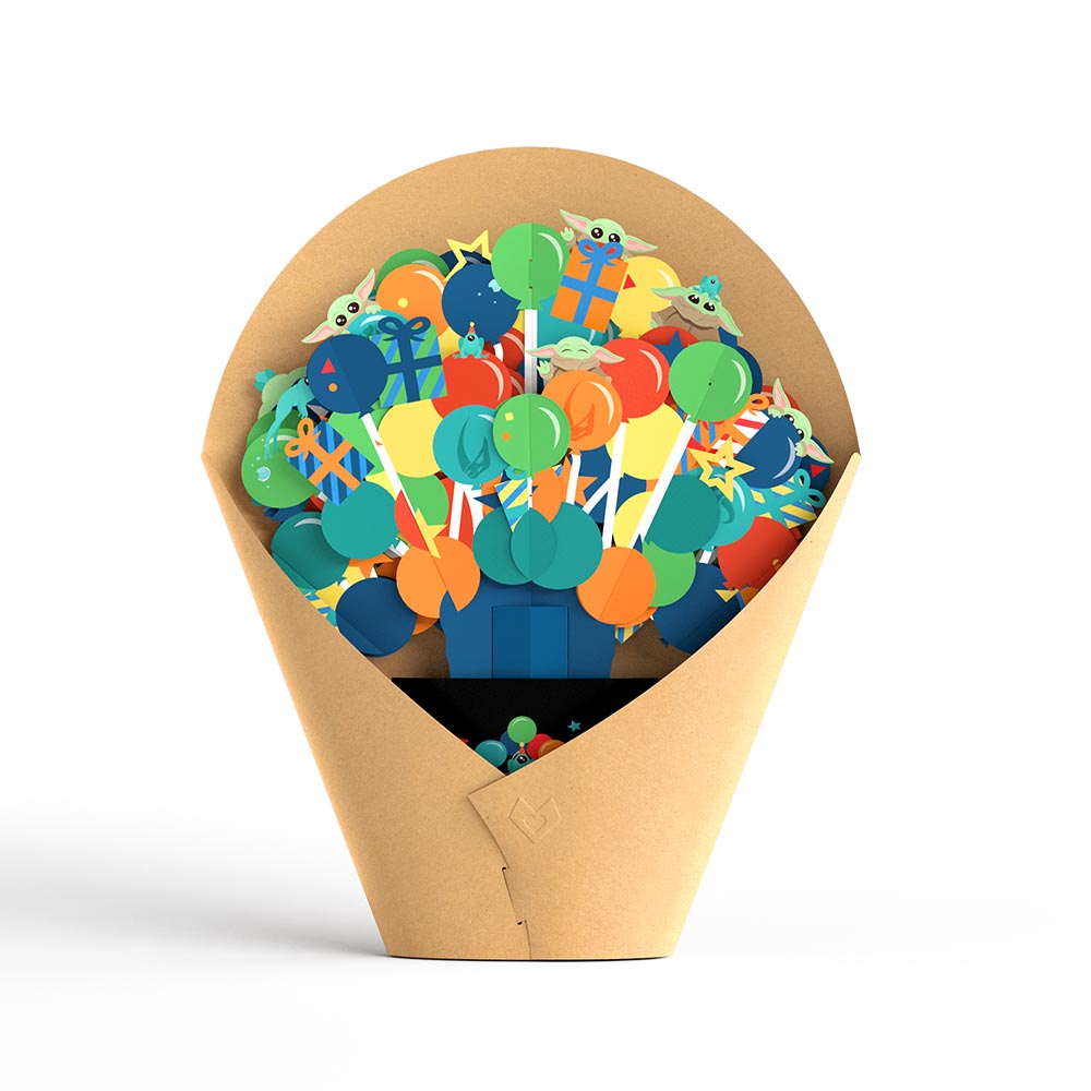 Star Wars™ The Mandalorian™ Grogu™ Birthday Balloon Bouquet、mySite、solidvoid