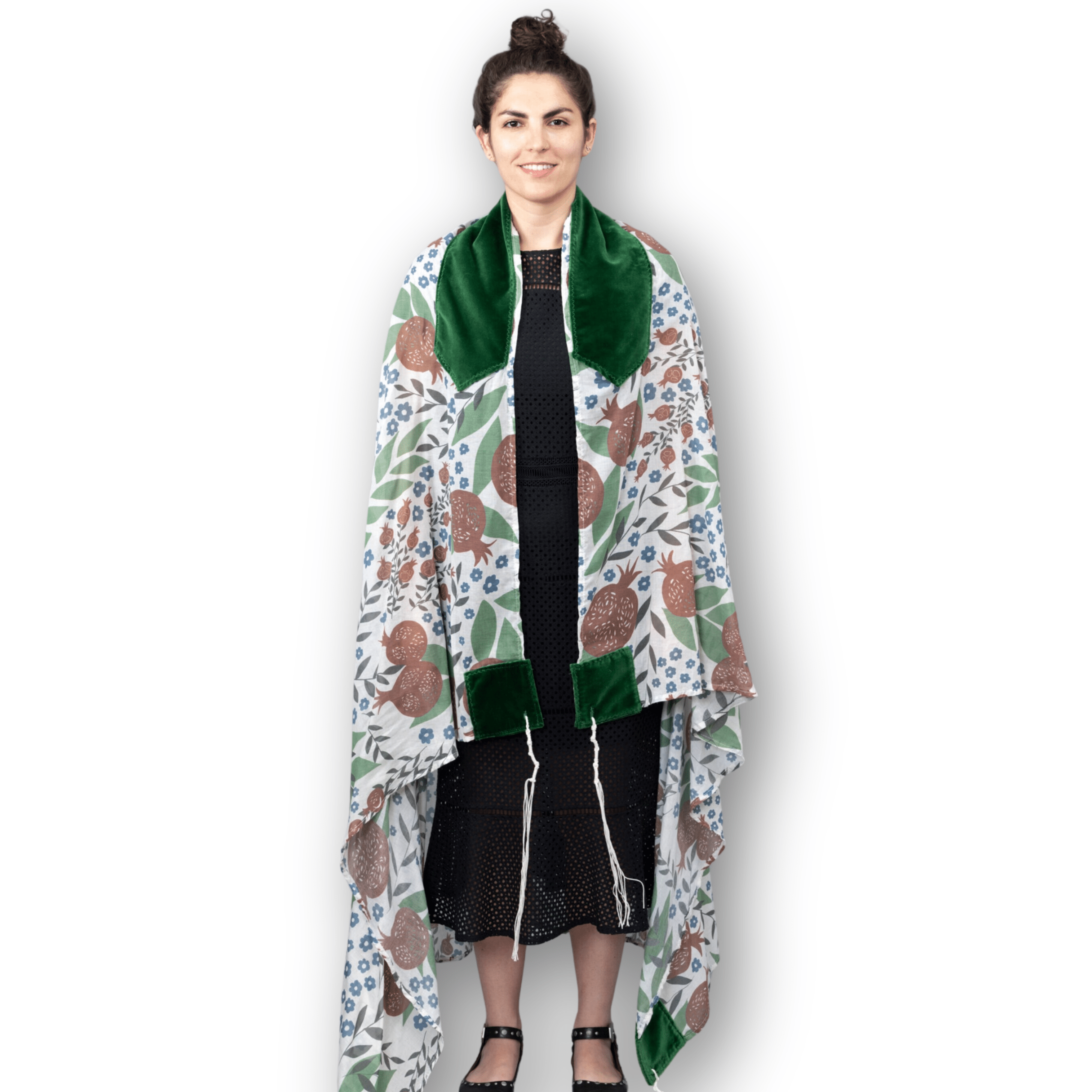 Youthful Pomegranates Cotton Voile Tallit、mySite、topwebapps