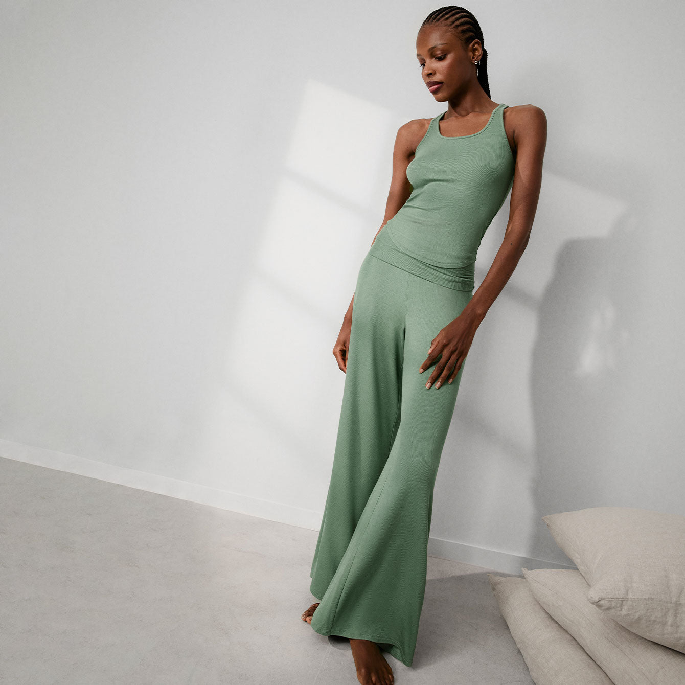 Soft Modal Rib Curved Hem Tank、mySite、bengalsvssteelers