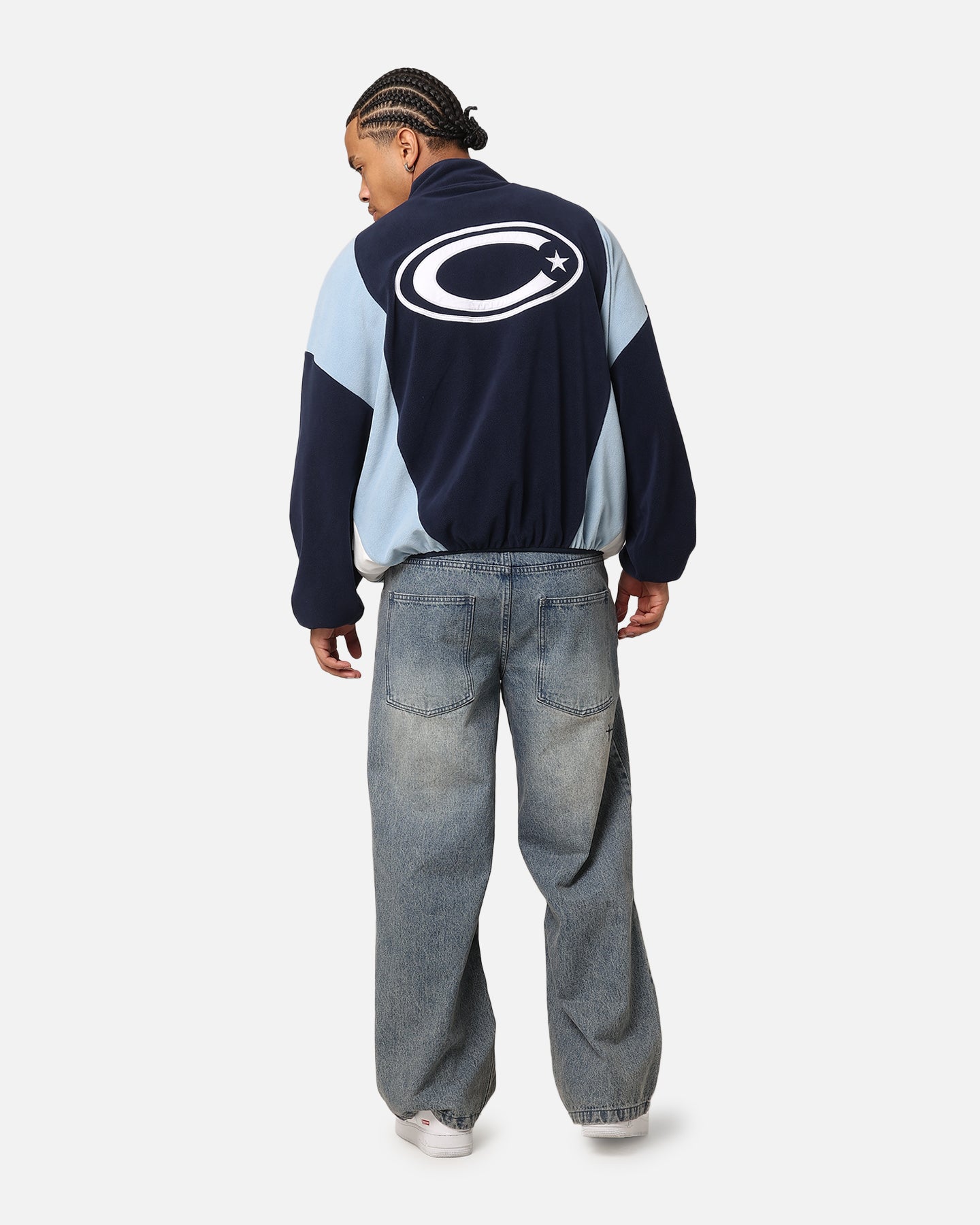 Carre C-Star Polarfleece Quarter Zip Crewneck Light Blue/Mul、mySite、zt4zffjzw