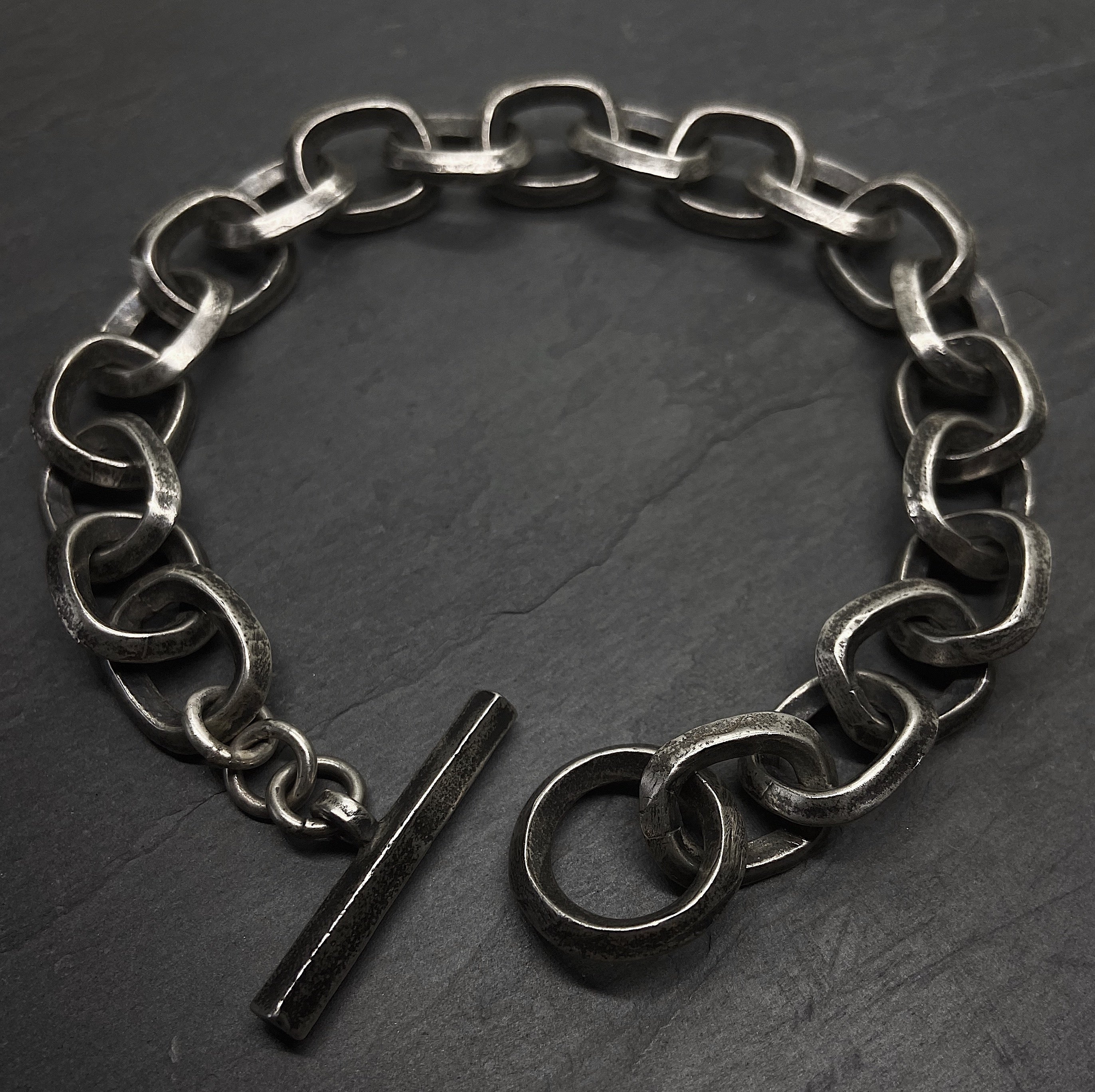  Ridge Link Chain Bracelet in Silver、mySite、merchandisen