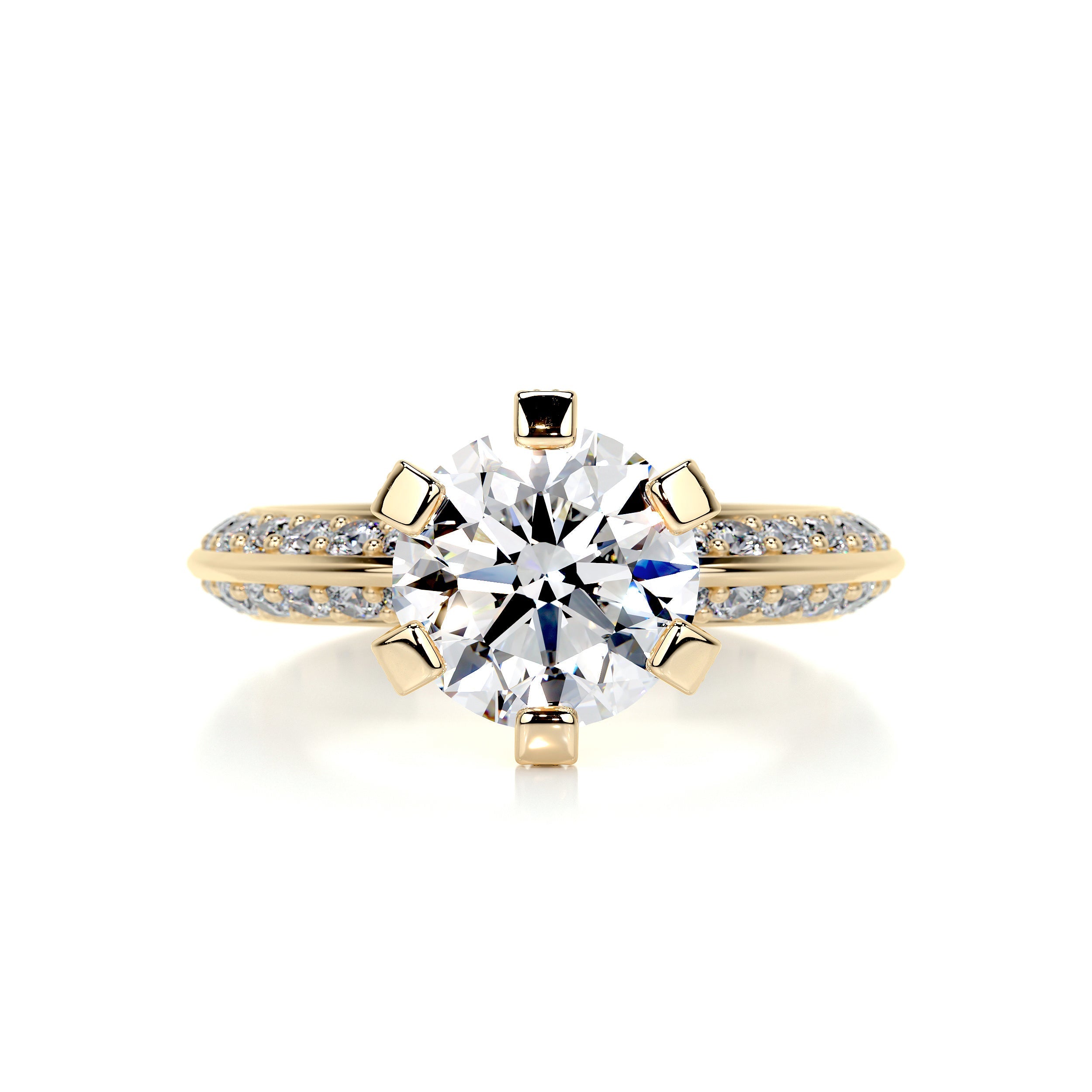 Eliana Diamond Engagement Ring -18K Yellow Gold、mySite、hinf8tx79