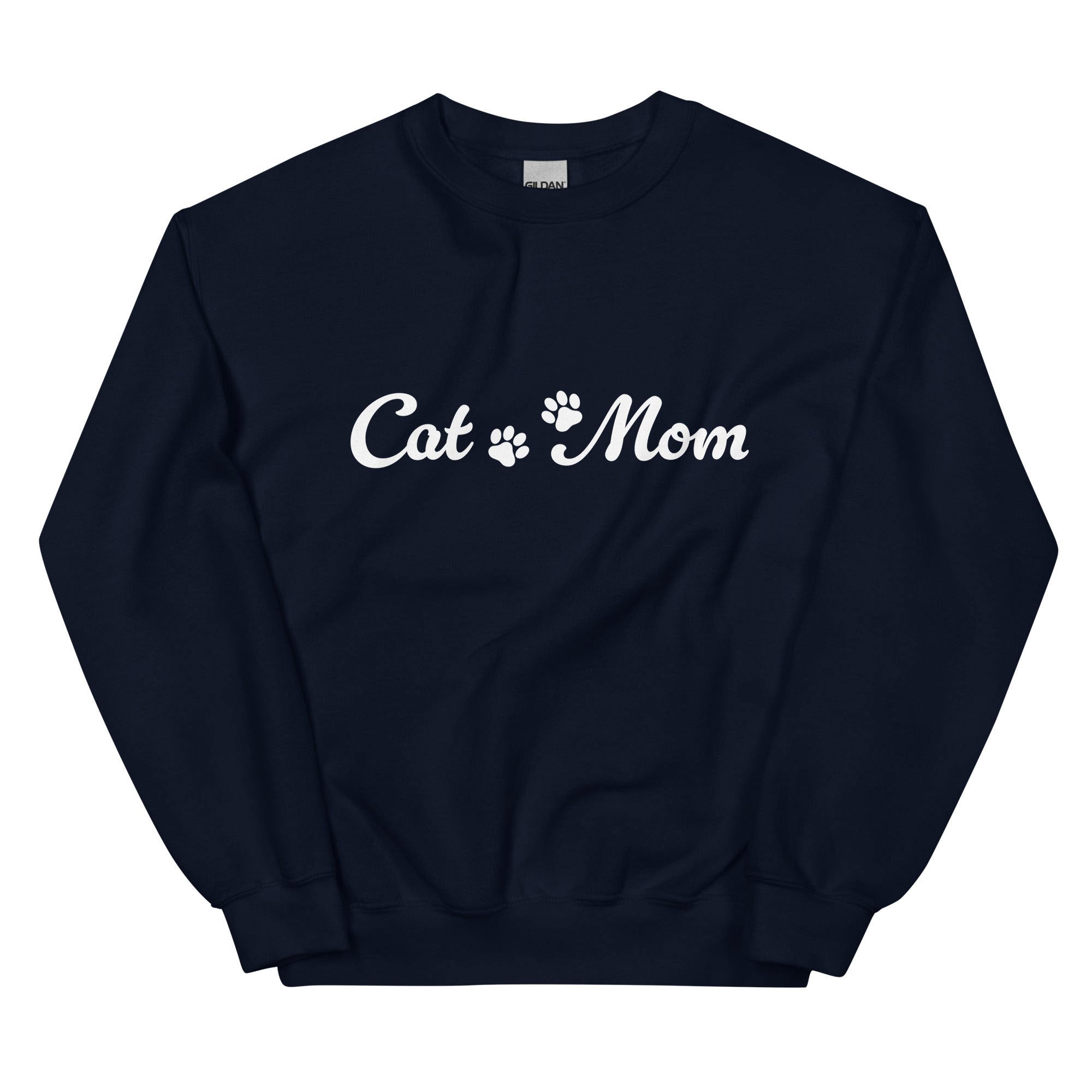 Paw Print Cat Mom Crewneck Sweatshirt、mySite、camillekostekn