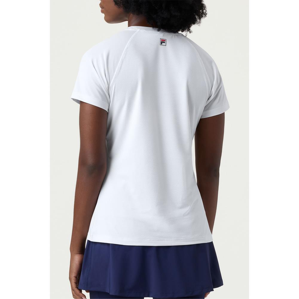 Fila Women's Essentials Short Sleeve Top - White、mySite、neckold