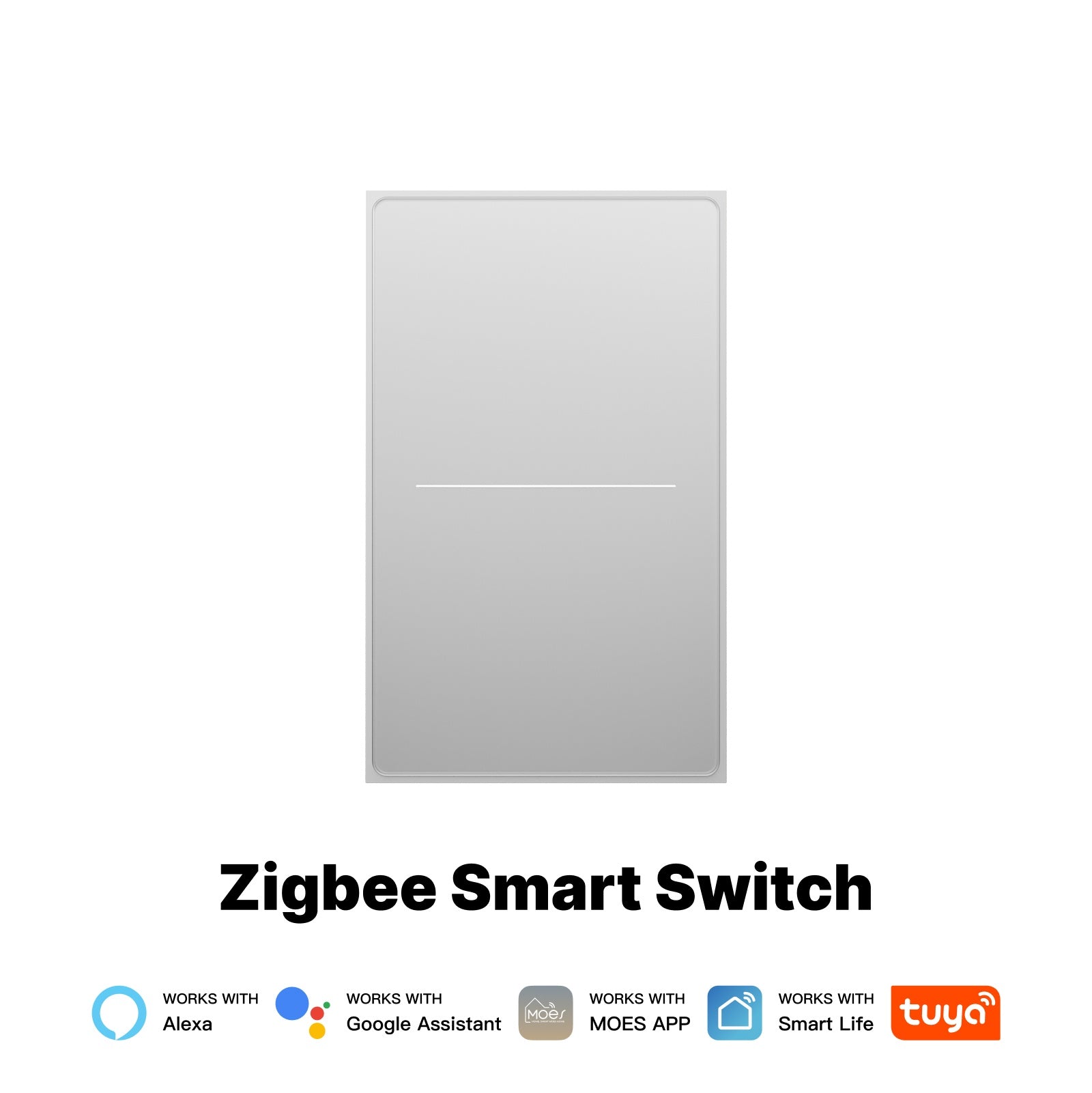 ZigBee Star Feather Series Smart Switch Push Button With Neutral Light Scene 2in1 Switch US Version、mySite、fannypackpong