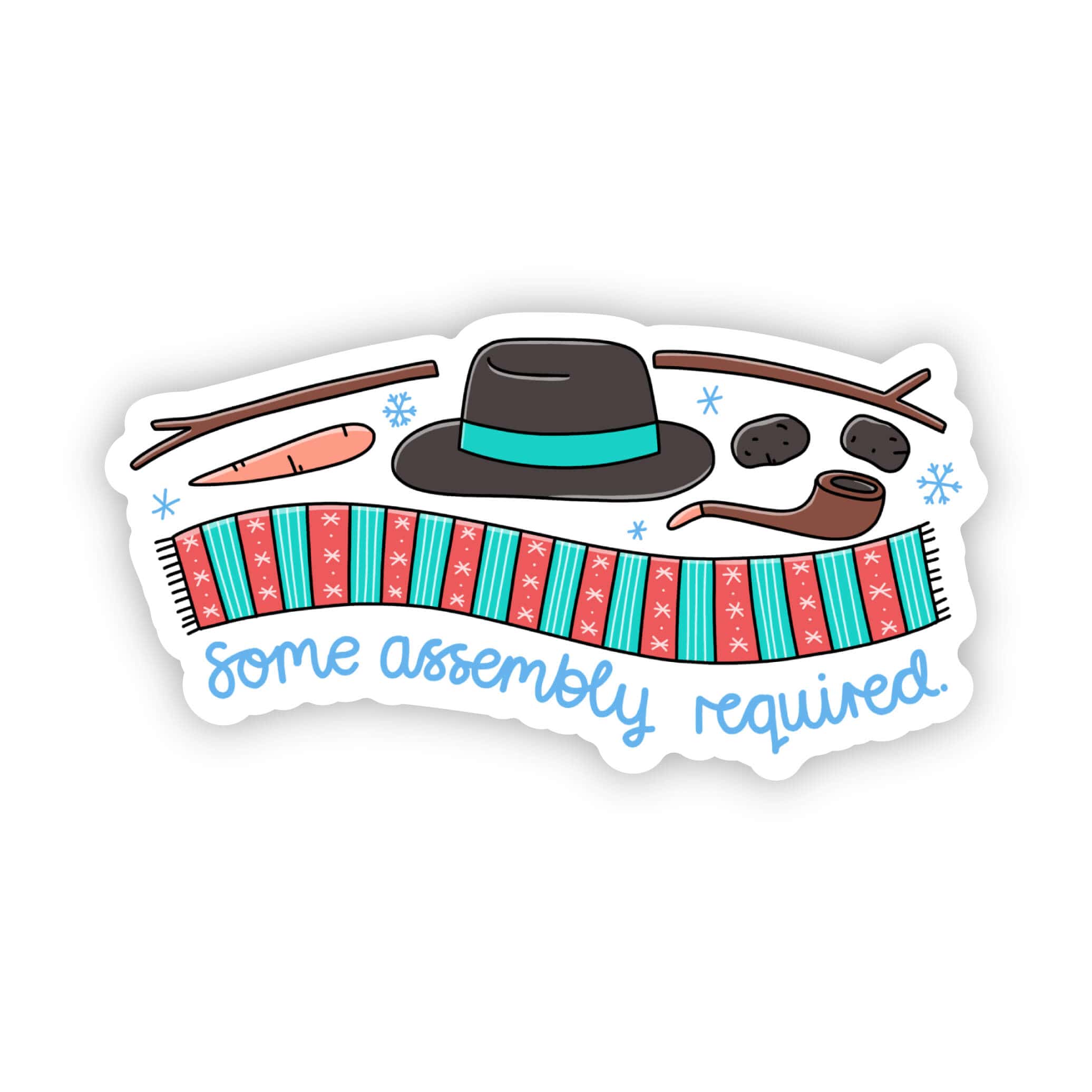  Some Assembly Required Snowman Sticker、mySite、ghnorth