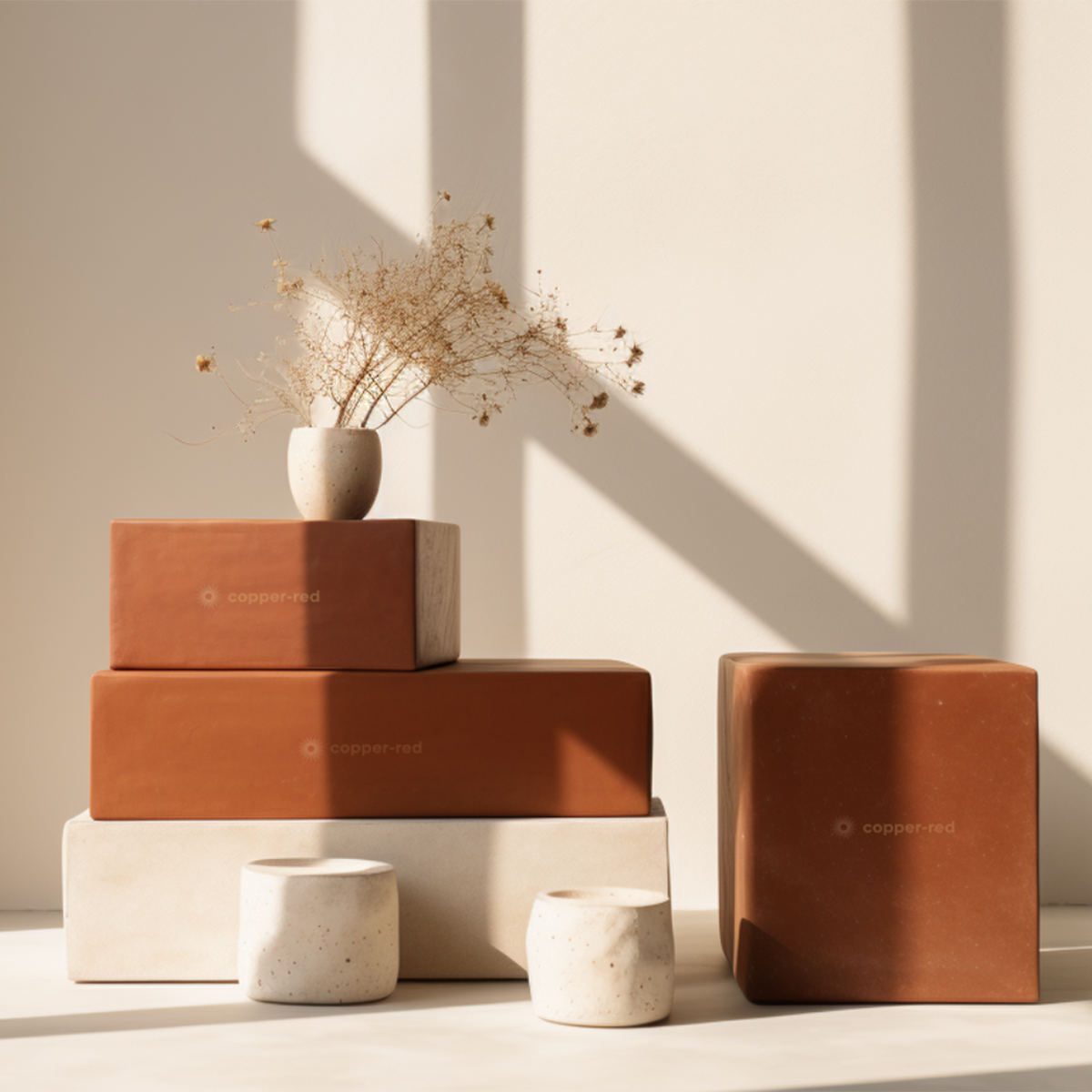 Cotton Cushion Cover Set | Green & Red | Set of 2、mySite、camillekostekn