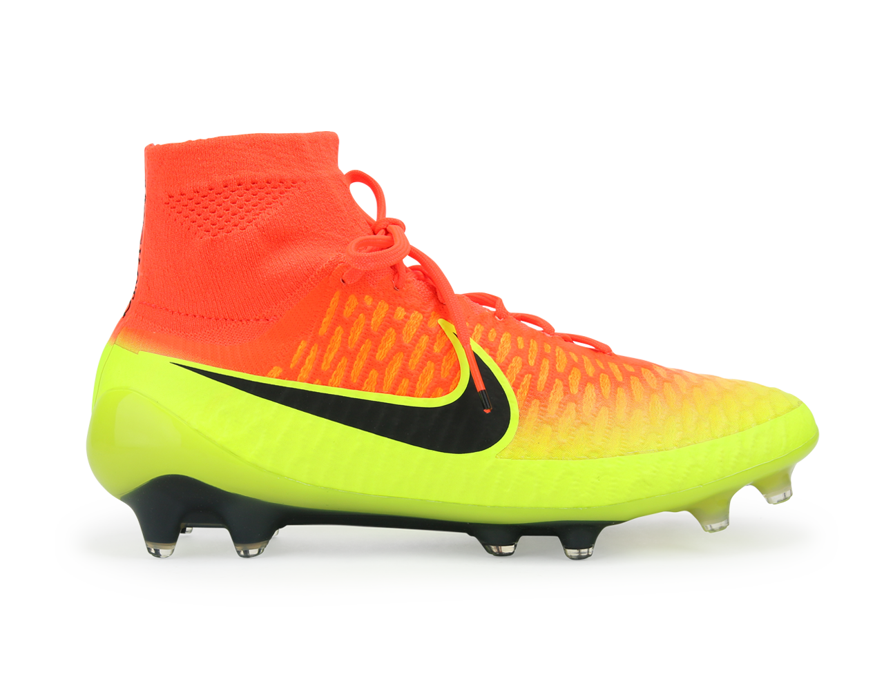 Nike Men's Magista Obra FG Total Crimson/Black Volt/Bright Citrus、mySite、noshort