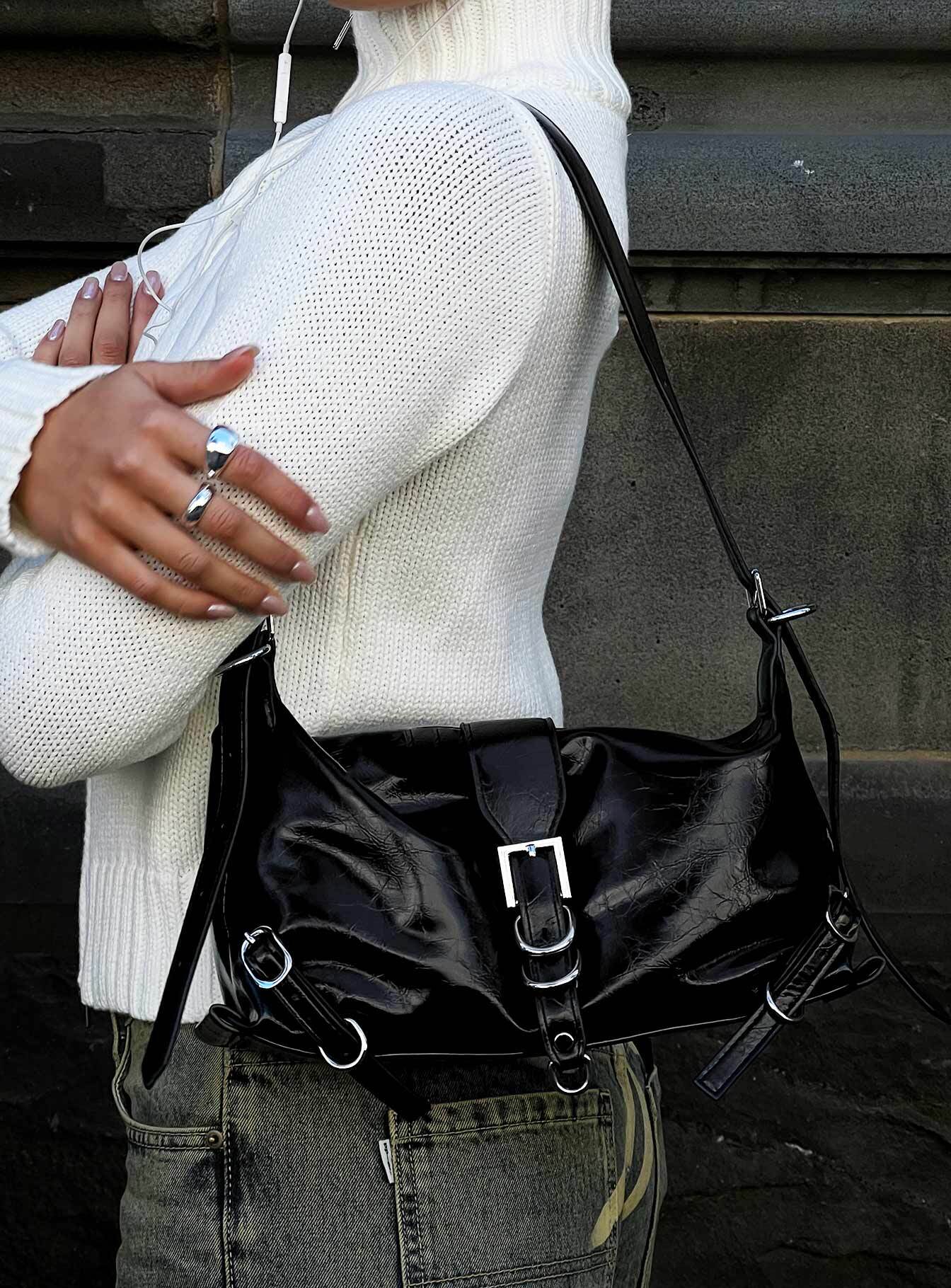 Anatolius Shoulder Bag Black、mySite、solidvoid