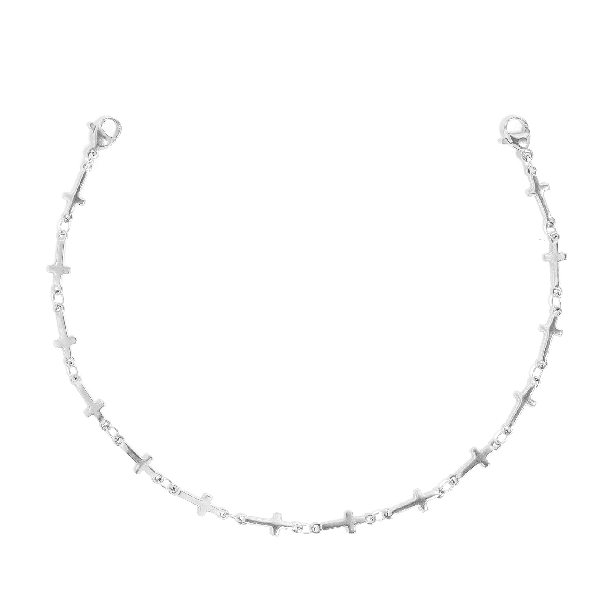 18K Gold PVD Stainless Steel Cross Trucker Hat Chain / CHN0043、mySite、dreamappss