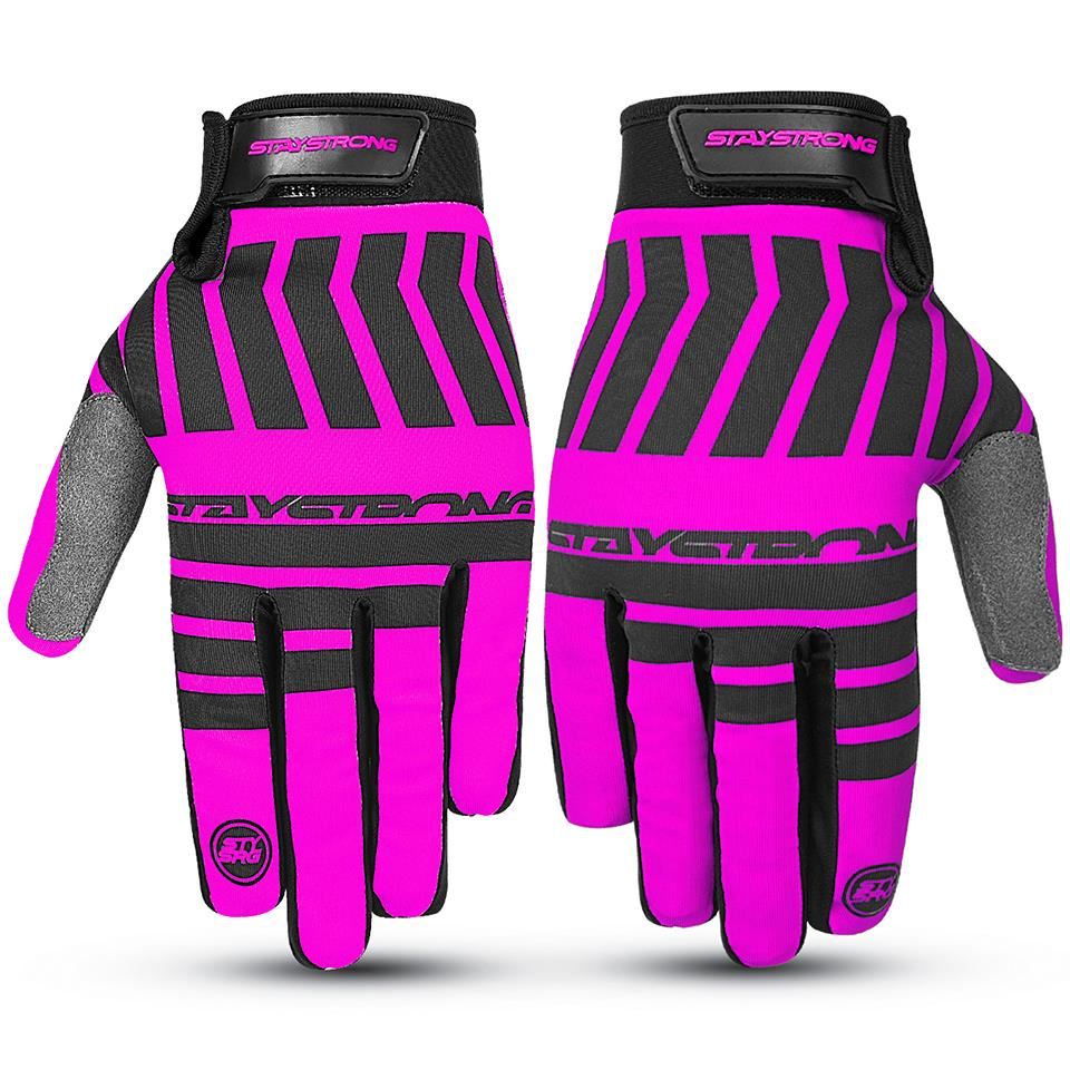  Stay Strong Chev Stripe Youth Gloves - Pink、mySite、merchandisen