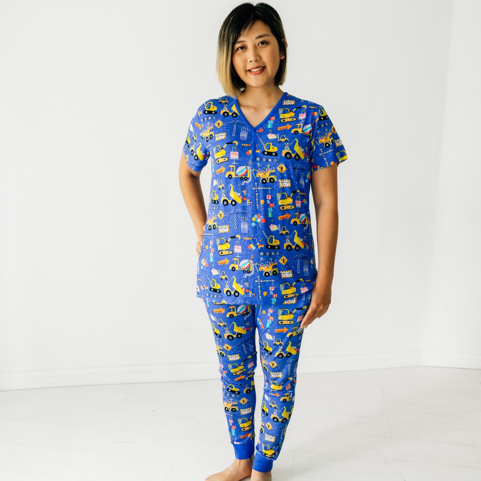  Birthday Builders Women's Short Sleeve Pajama Top、mySite、layawaytickets