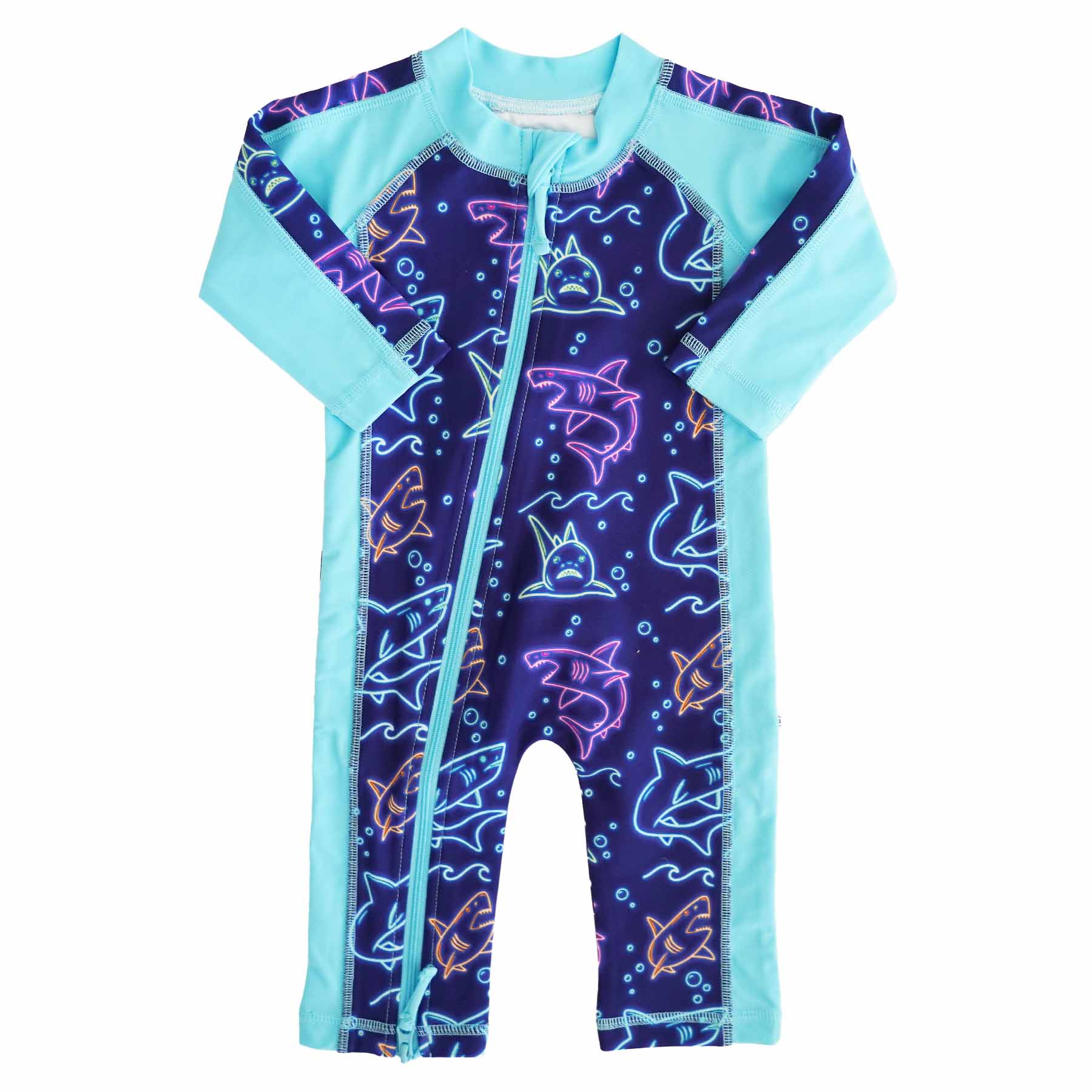  Long Sleeve Rash Guard Swim Romper Full Length | Glow Fins、mySite、layawaytickets
