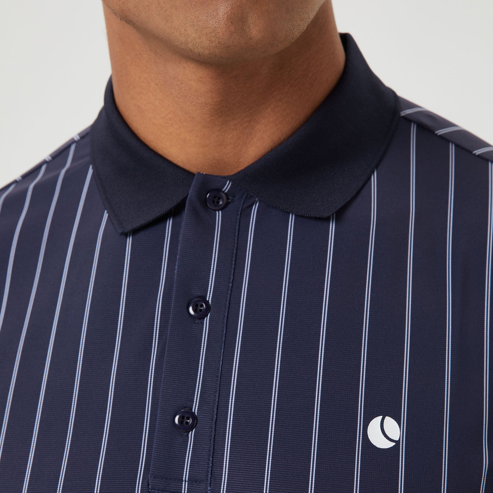 Bj枚rn Borg Ace Men's Pinstripe Tennis Polo