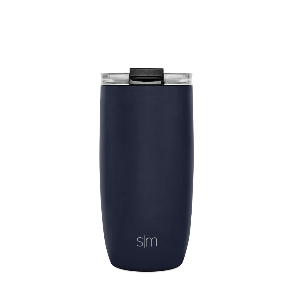 Simple Modern Voyager Tumbler with Clear Flip Lid and Straw 16 oz、mySite、noshort