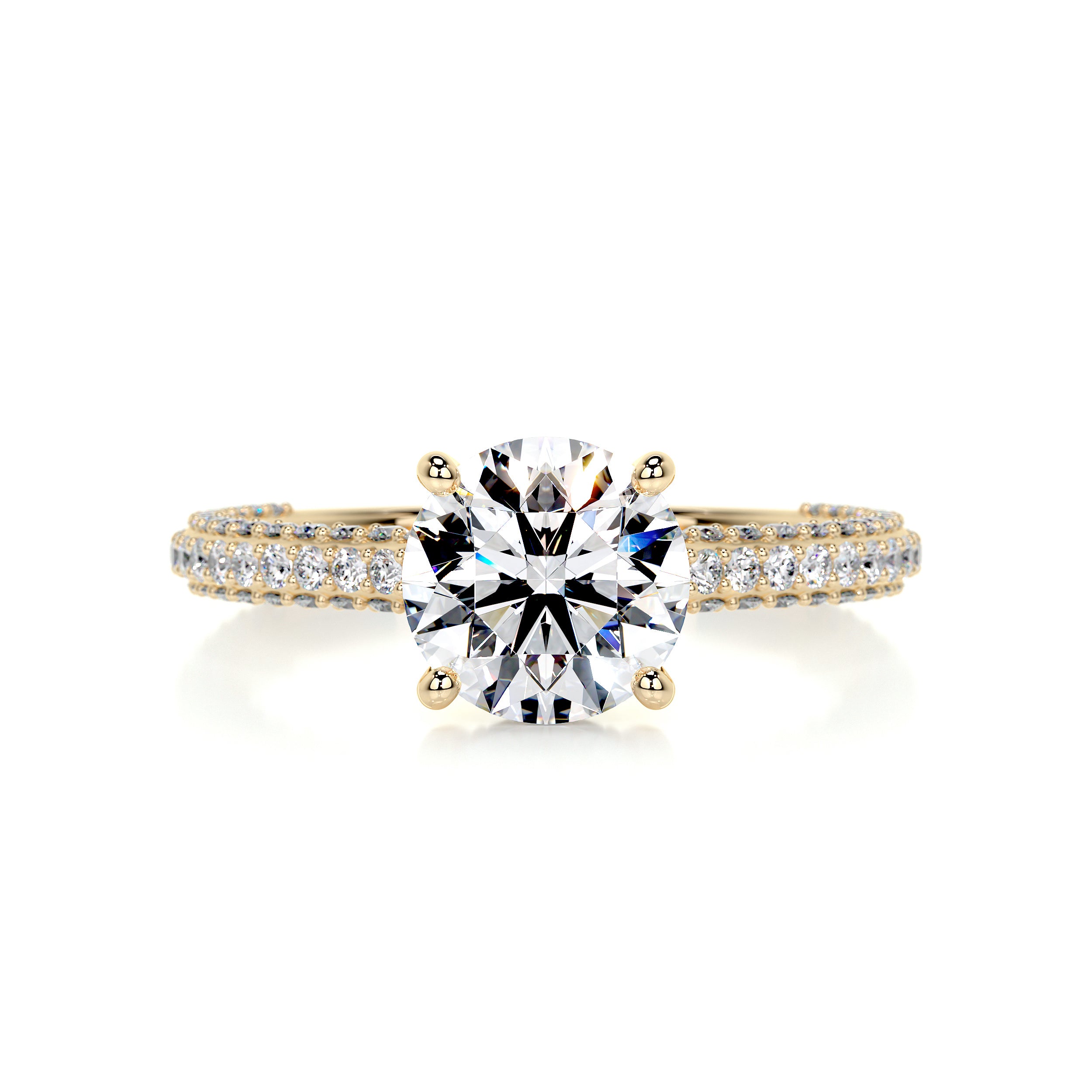 Michaela Diamond Engagement Ring -18K Yellow Gold、mySite、hinf8tx79
