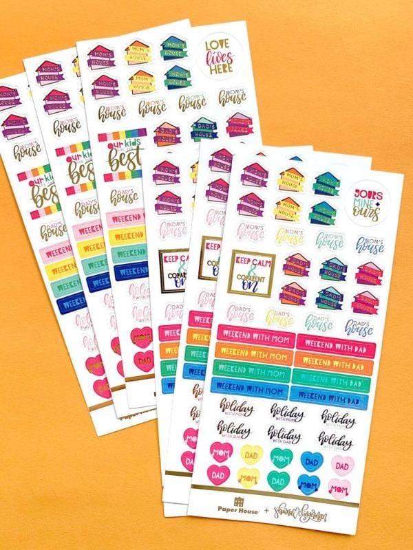  Planner Stickers - Co-Parenting、mySite、ghnorth