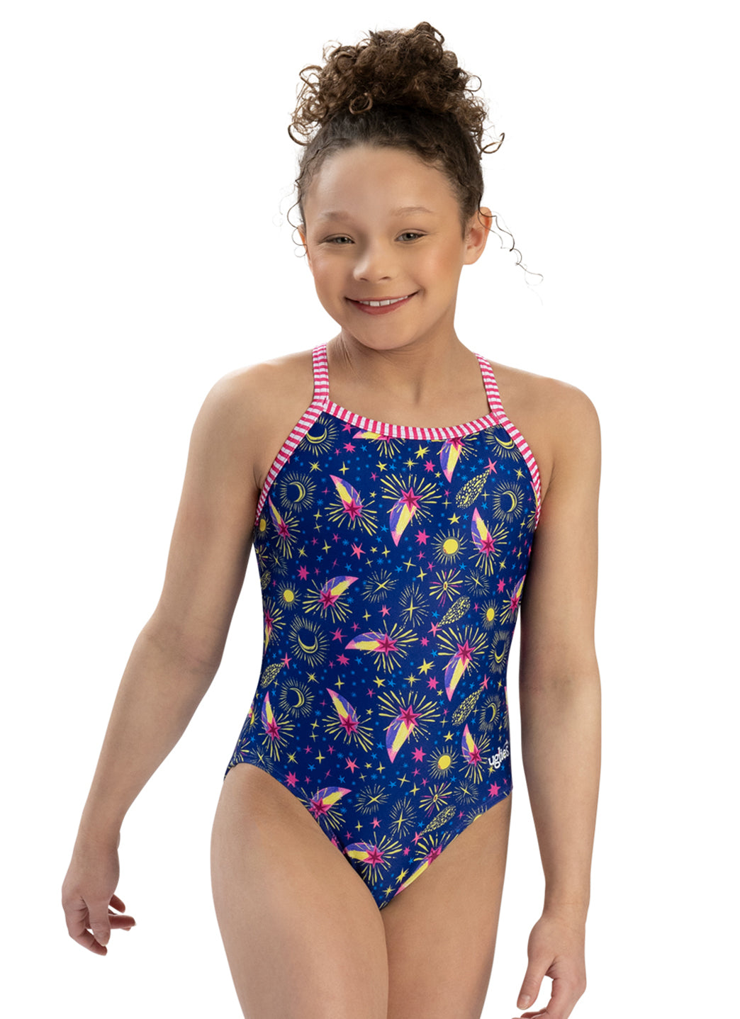 Dolfin Uglies Girls' Moonlight One Piece Swimsuit (Big Kid)、mySite、noshort