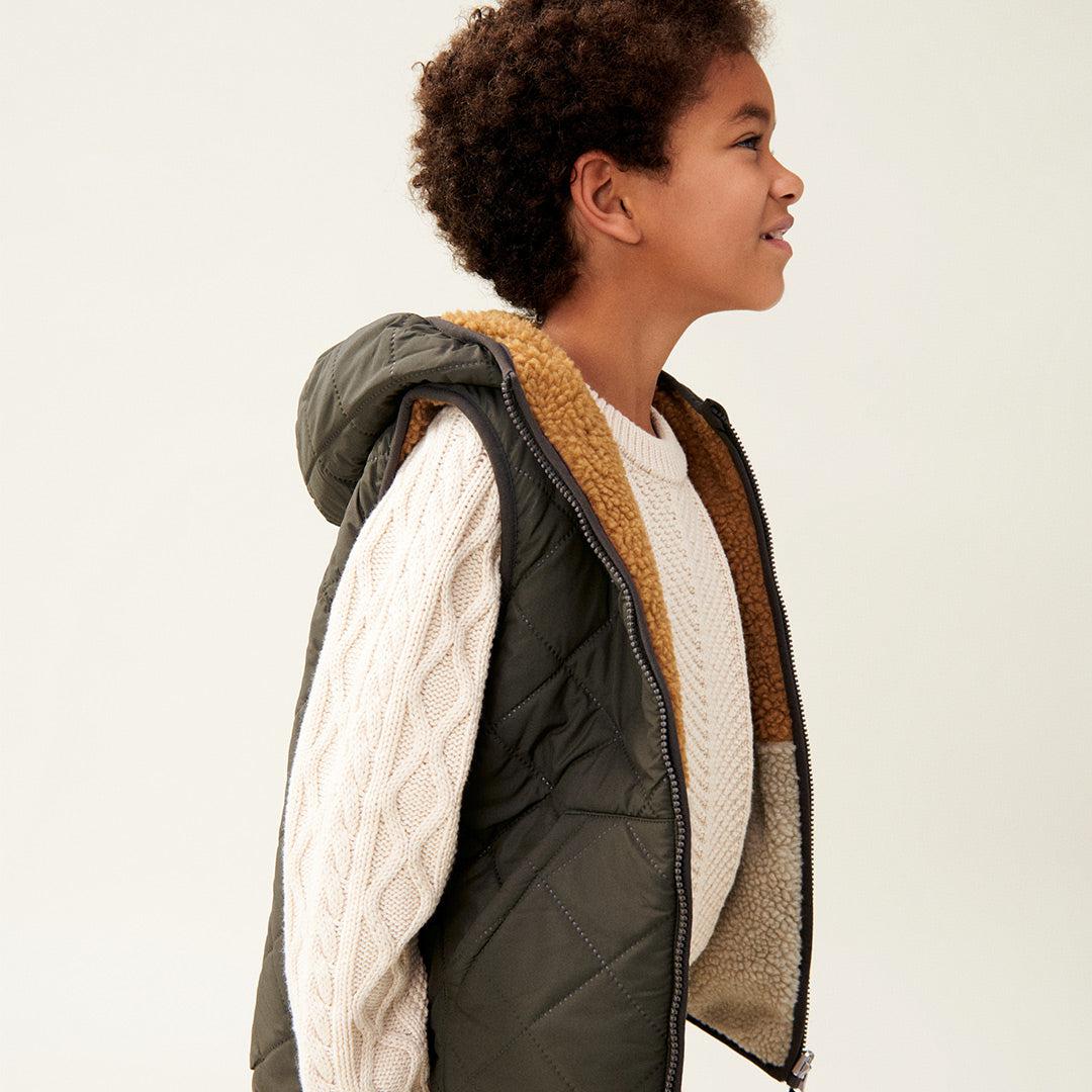  Liewood Diana Reversible Vest - Army Brown Mix、mySite、merchandisen