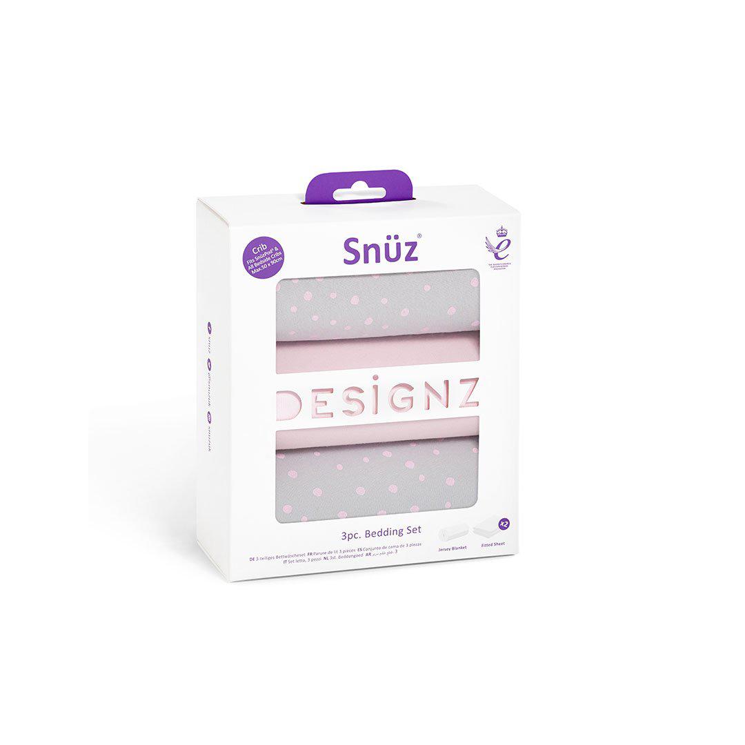  Snuz Crib Bedding Set - Rose Spots - 3 Pack、mySite、merchandisen