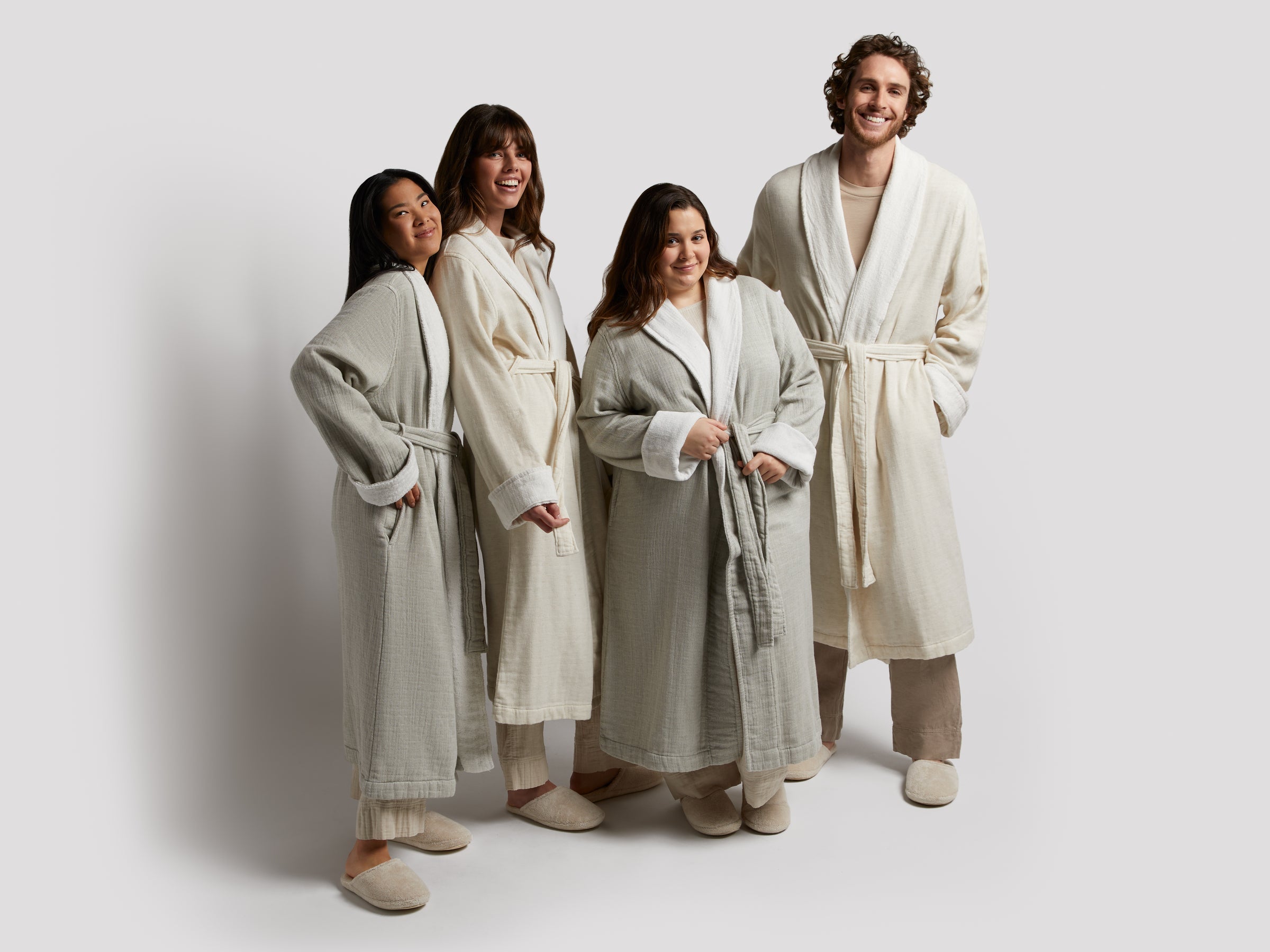  Organic Gauze Terry Robe (Moss with Cream)、mySite、sugarbowlscore