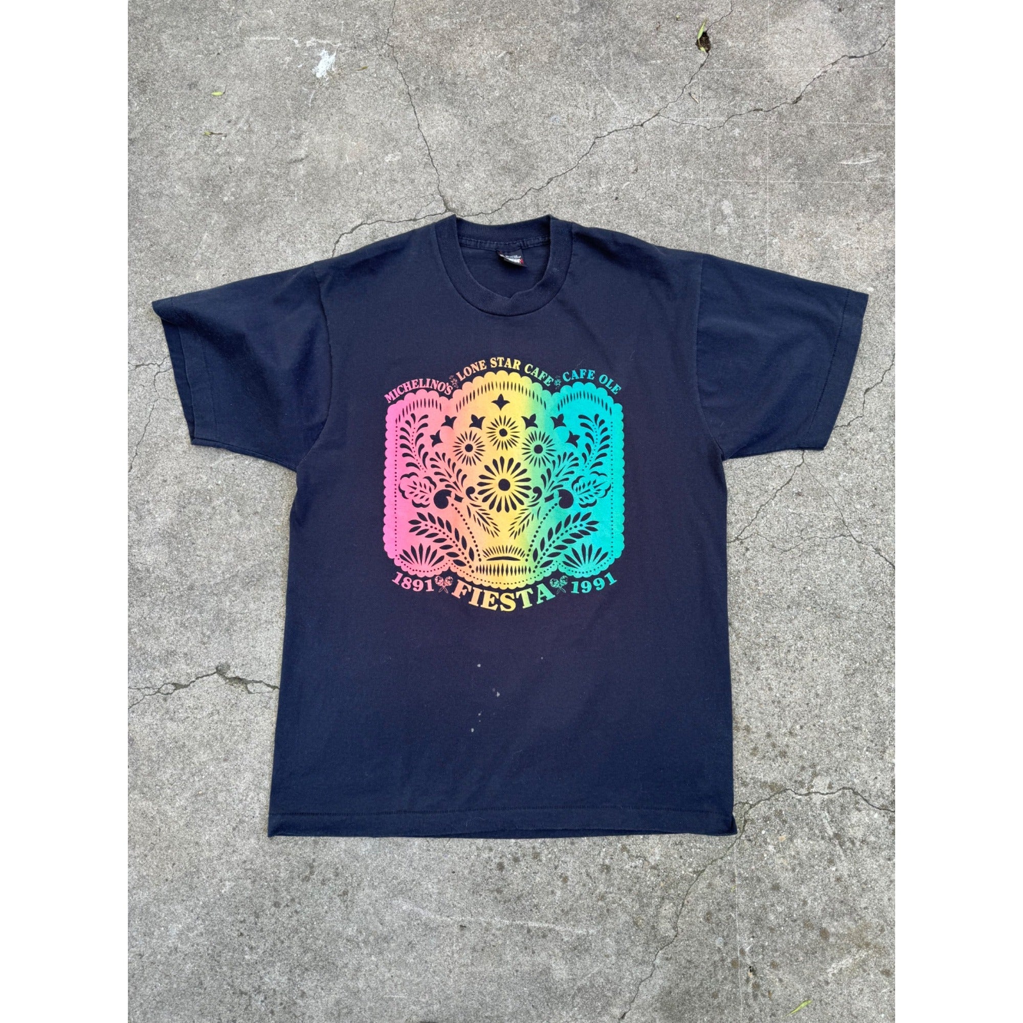 91' Fiesta San Antonio TX Single Stitch Tee T-Shirt XL、mySite、garagedoors4me