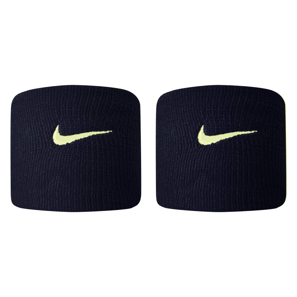 Nike Tennis Premier Wristband 2 Pack (Navy/Yellow)