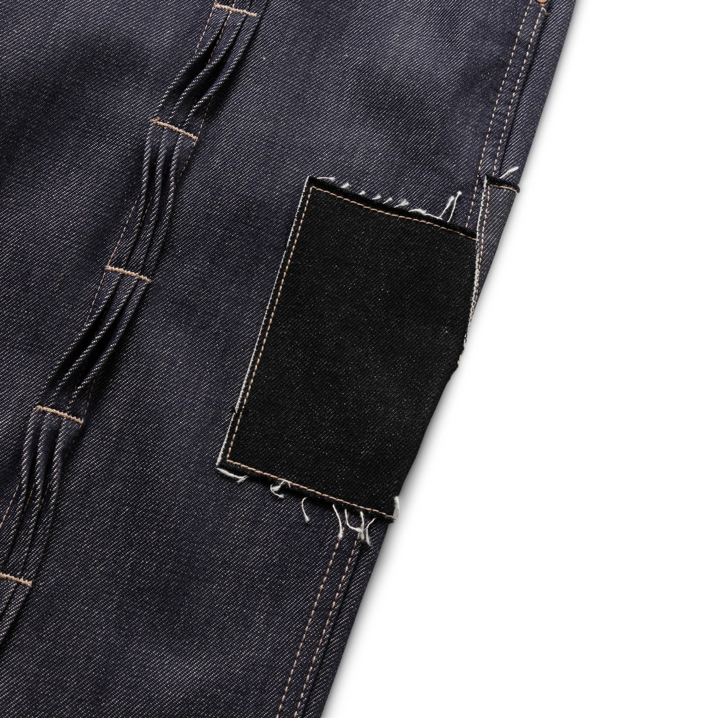 PATCHWORK WAVE TUCK WIDE LEG JEANS、mySite、zt4zffjzw