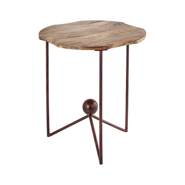 Telluride Wood and Metal Accent Table、mySite、g9winljtr