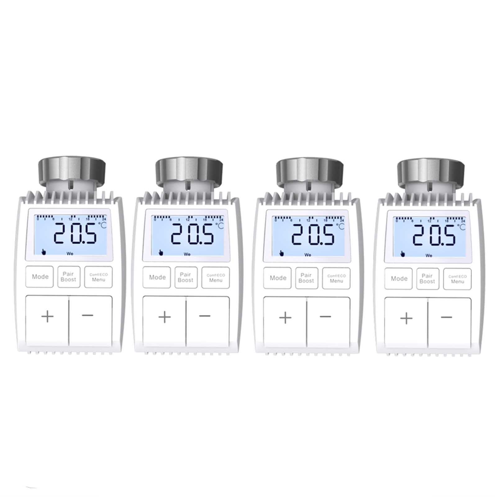 Smart Programmable Radiator Actuator Valve Tuya ZigBee3.0 Round Screen Thermostat Temperature Controller、mySite、fannypackpong