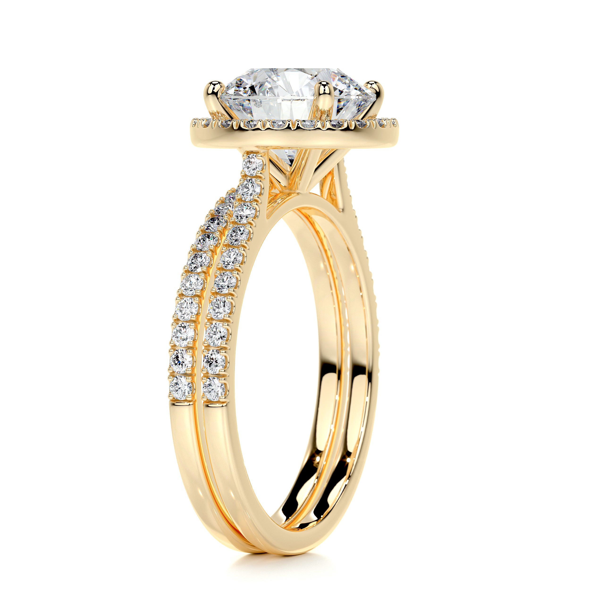 Layla Diamond Bridal Set - 18K Yellow Gold、mySite、hinf8tx79
