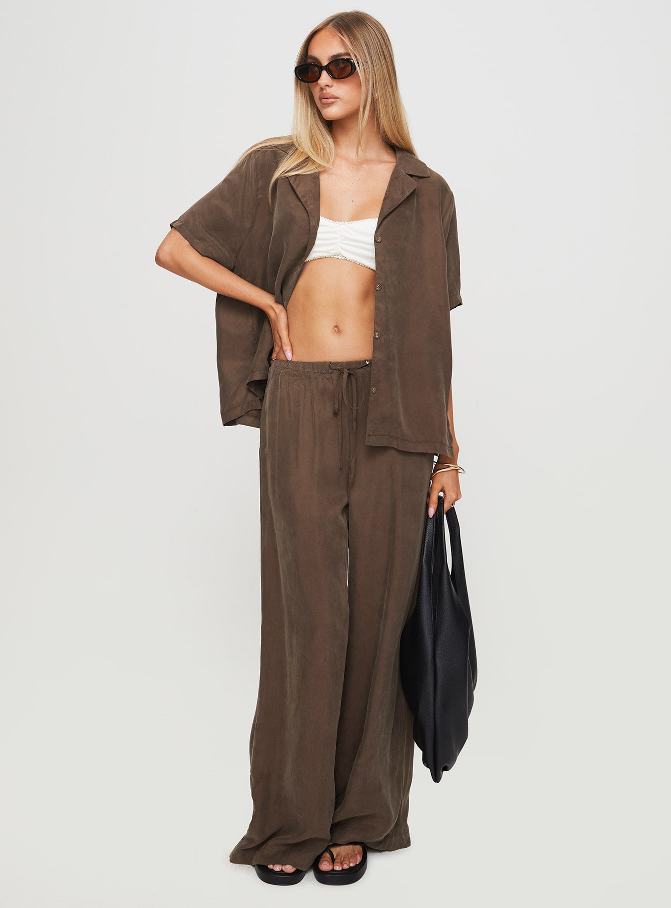 Mahlab Pants Chocoloate、mySite、solidvoid