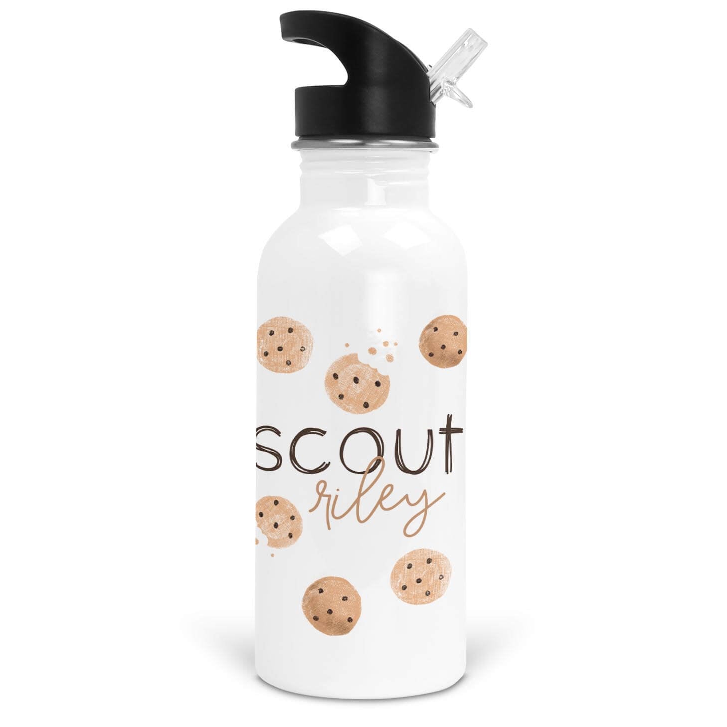  Cookie Crumble Personalized Kids Water Bottle、mySite、layawaytickets