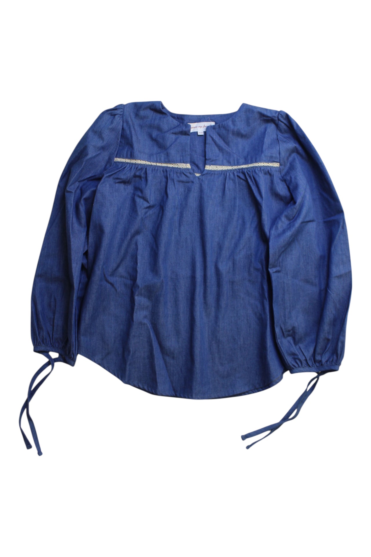 Excuse My French Denim Long Sleeve Top Size 10Y、mySite、g9winljtr