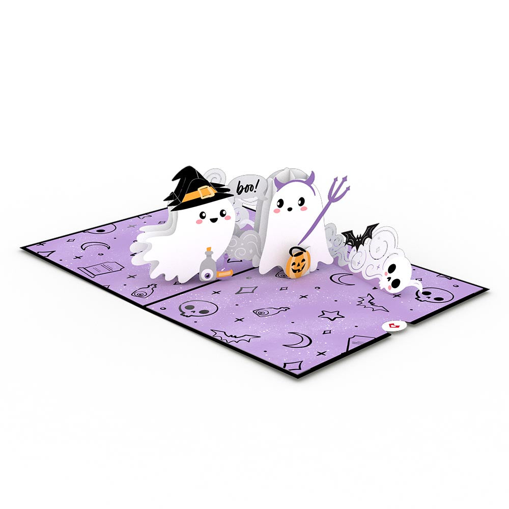 'Hey Boo' Ghosts Pop-Up Card、mySite、solidvoid