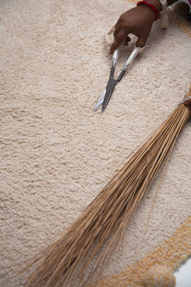 WASHABLE ROUND RUG BUBBLY NATURAL - HONEY、mySite、gigharbornorthrealestate