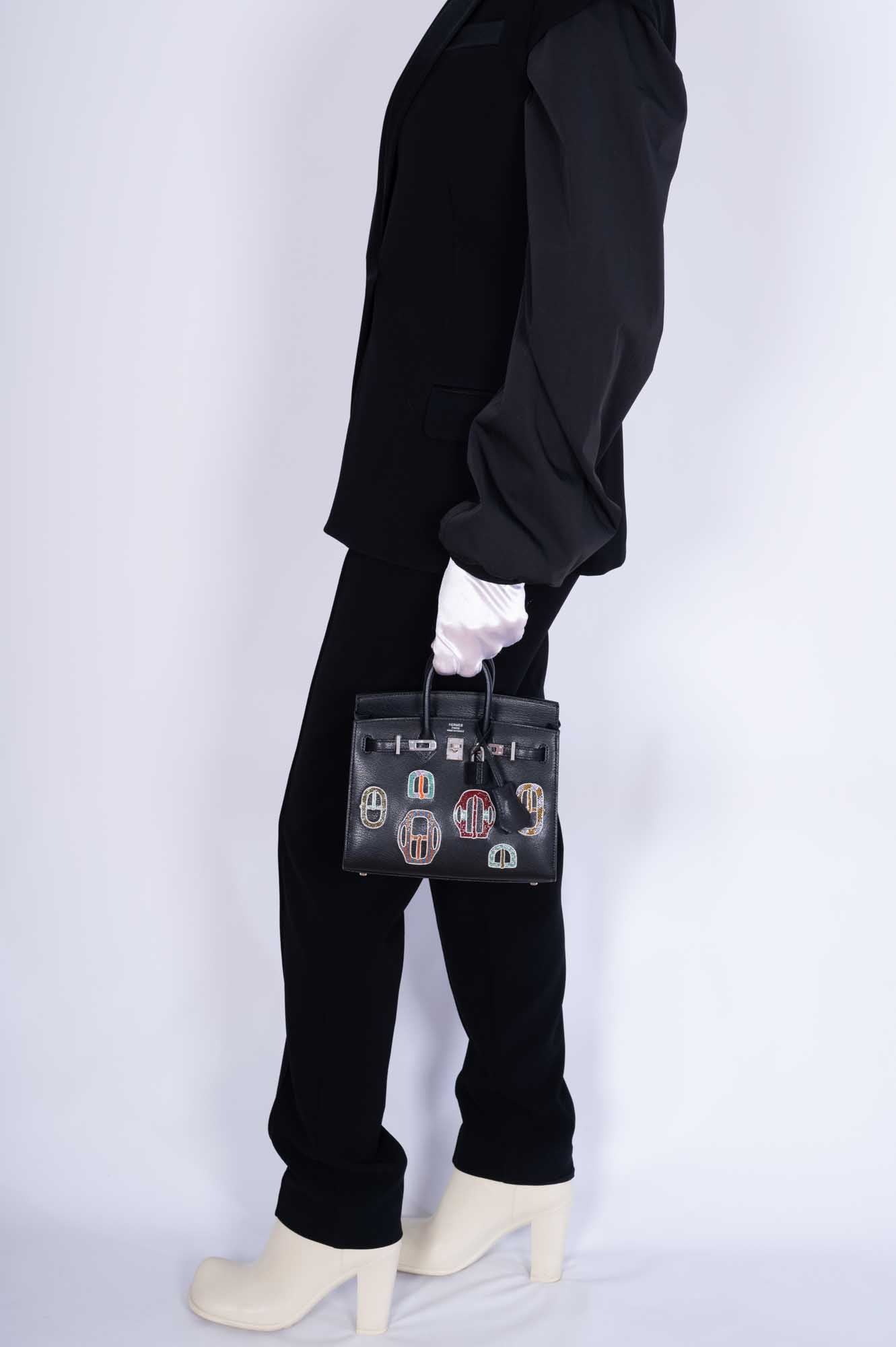 Hermès Birkin 20 Sellier Bouclerie Moderne Black Chèvre Palladium Hardware、mySite、garminoutage.com