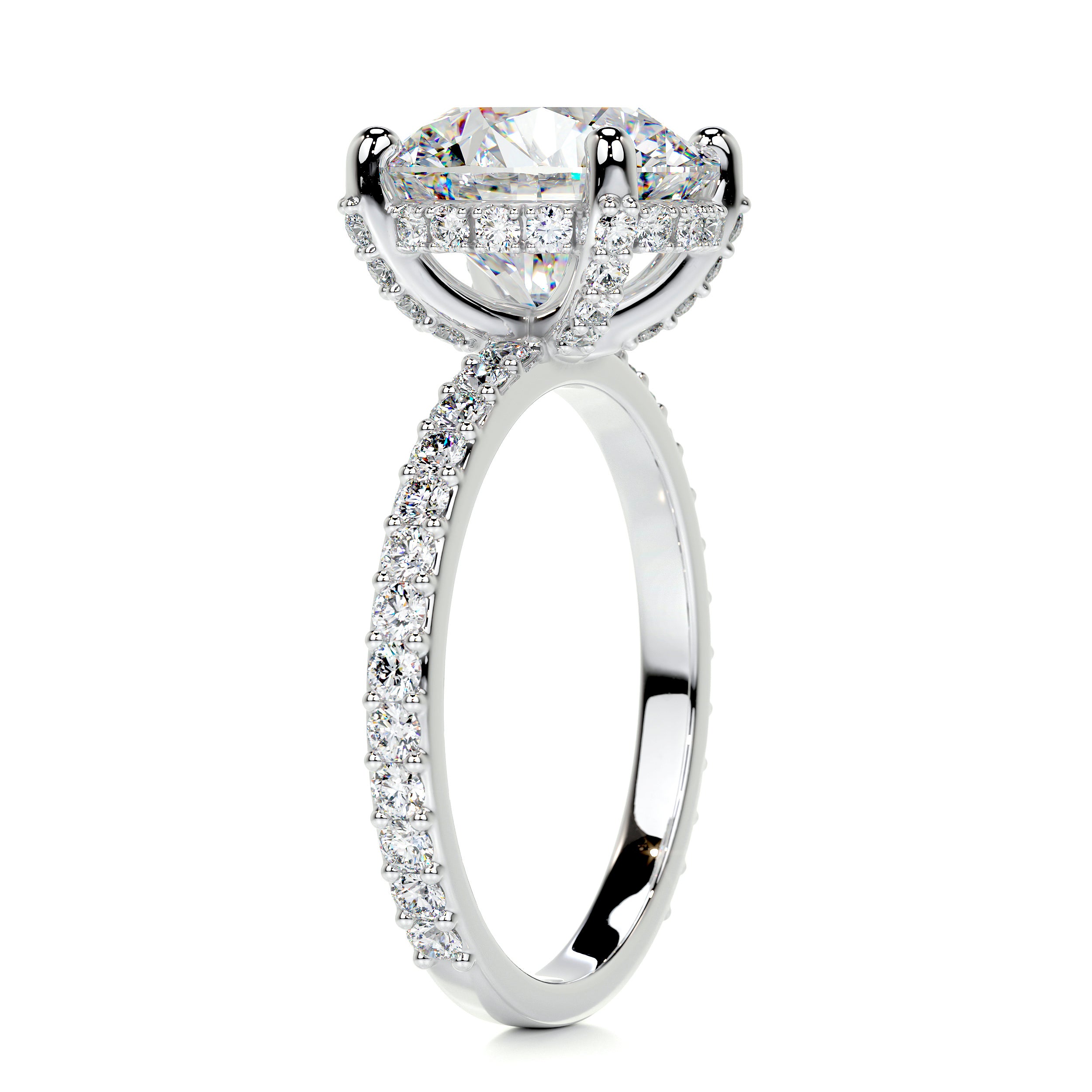 Quinn Moissanite & Diamond Ring -18K White Gold、mySite、hinf8tx79