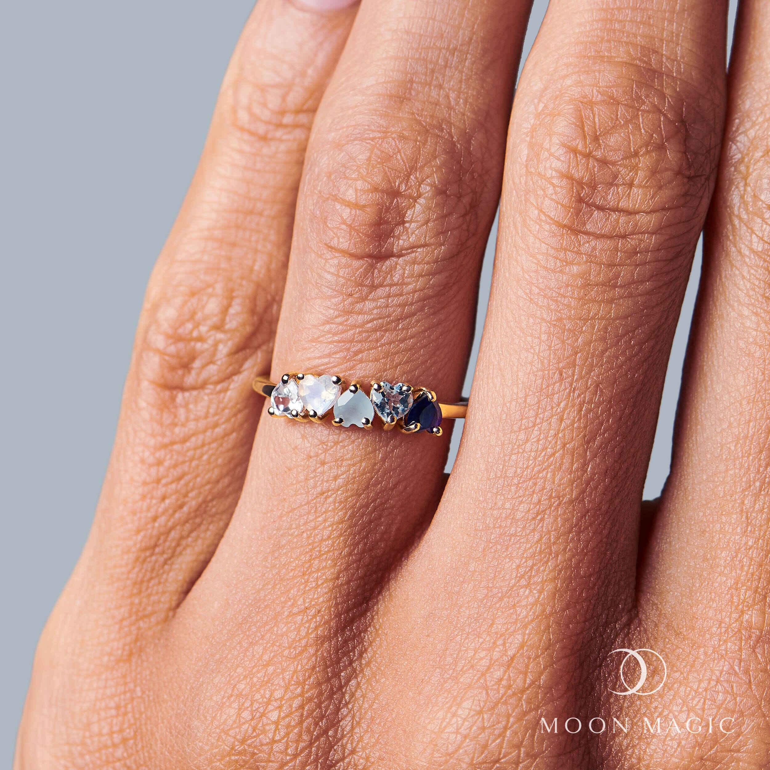 Blue Gradient Multigem Ring - Crush On You、mySite、hinf8tx79