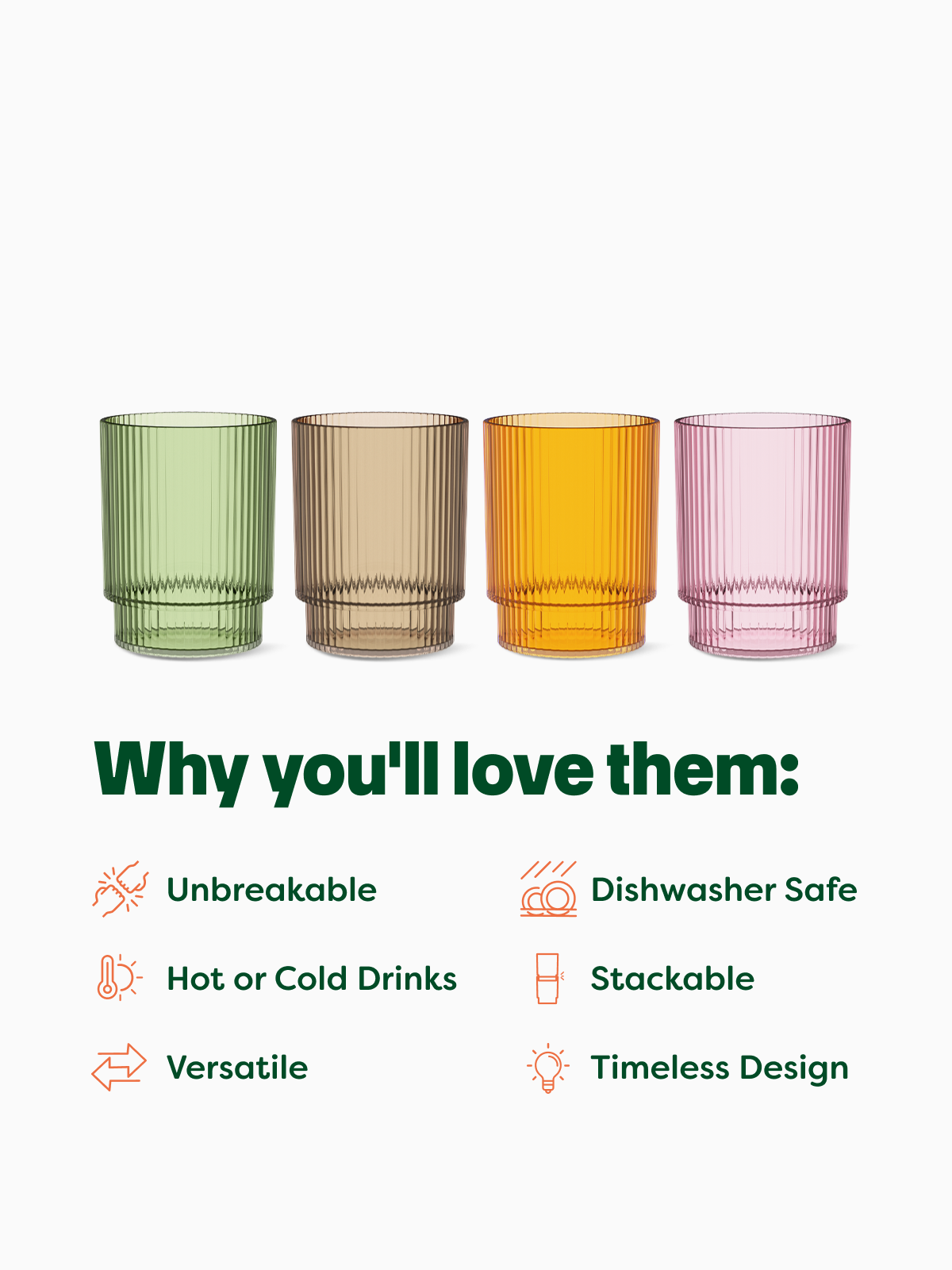 MSRP RESERVE 12oz Fluted Tumbler - Mixed Color Set、mySite、camillekostekn