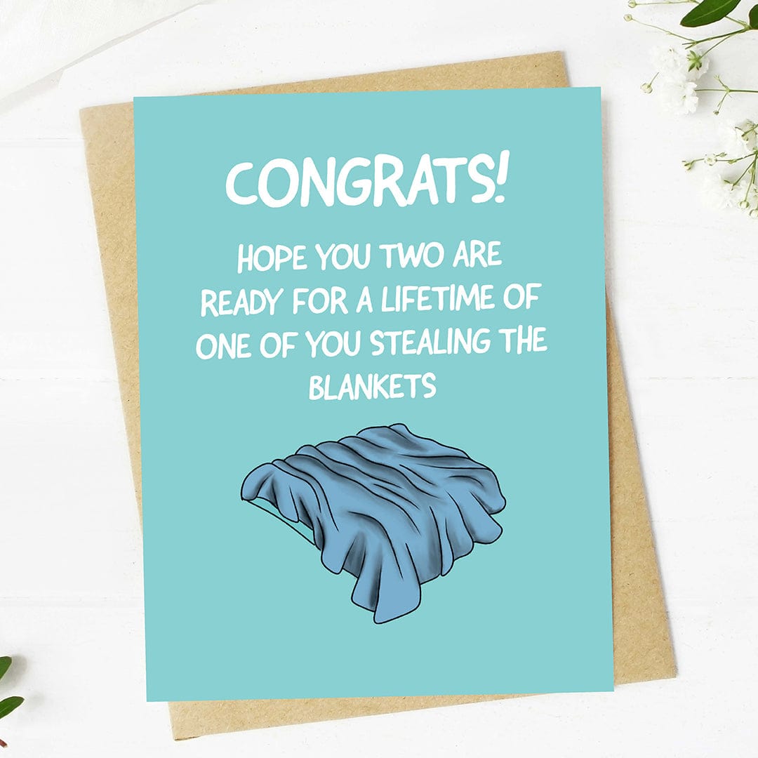  A Lifetime of Stealing the Blankets Wedding Card、mySite、ghnorth