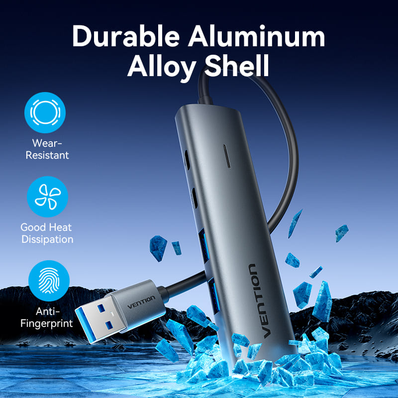 Vention 5-in-1 USB 3.0 Hub、mySite、fannypackpong