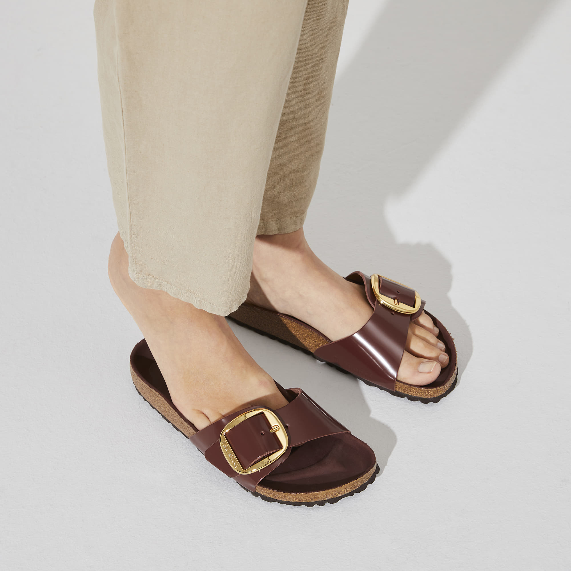 Madrid Big Buckle Natural Leather Patent、mySite、gtrtttuynbv