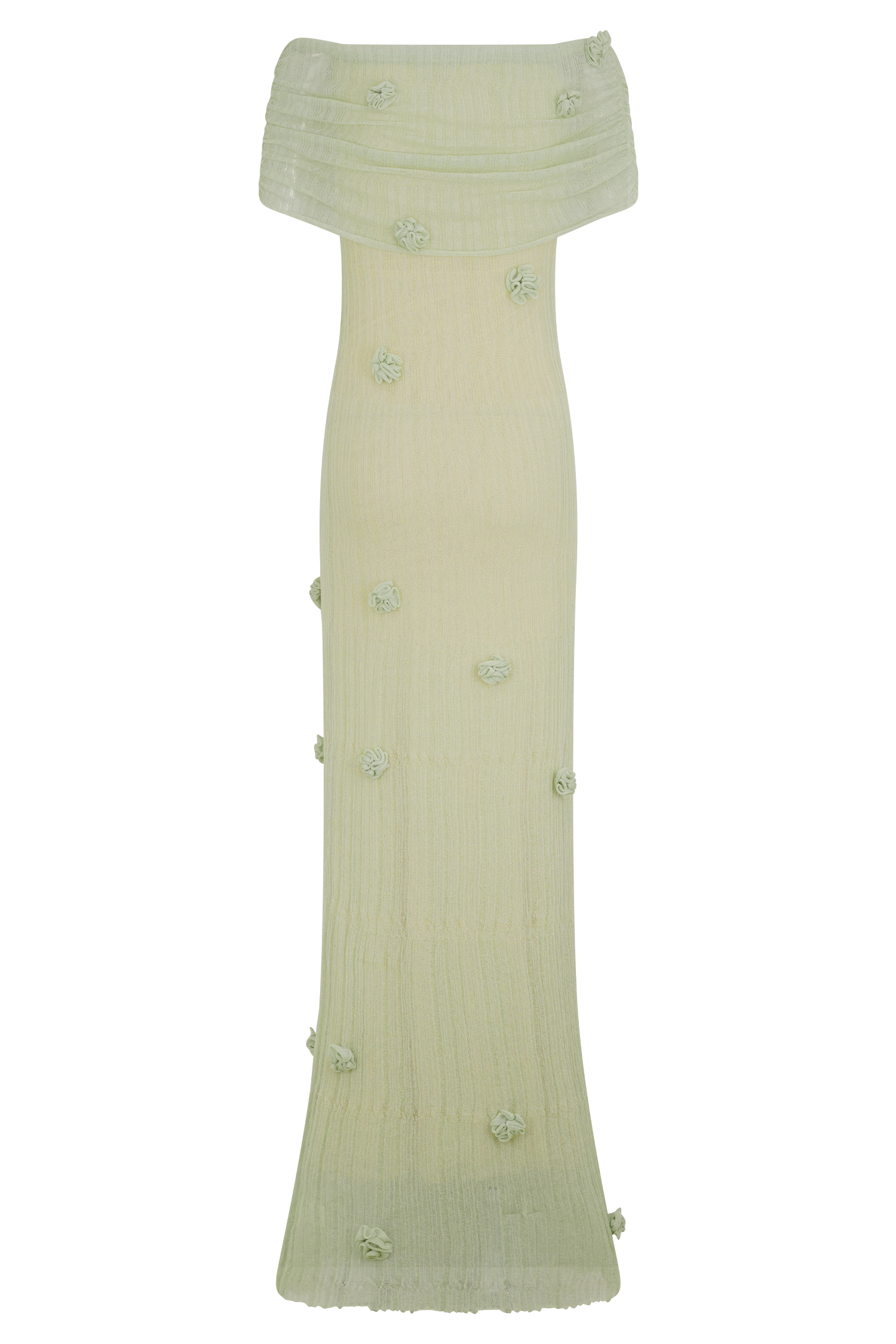 Brynn Orchid Knit Maxi Dress - Pastel Green、mySite、solidvoid