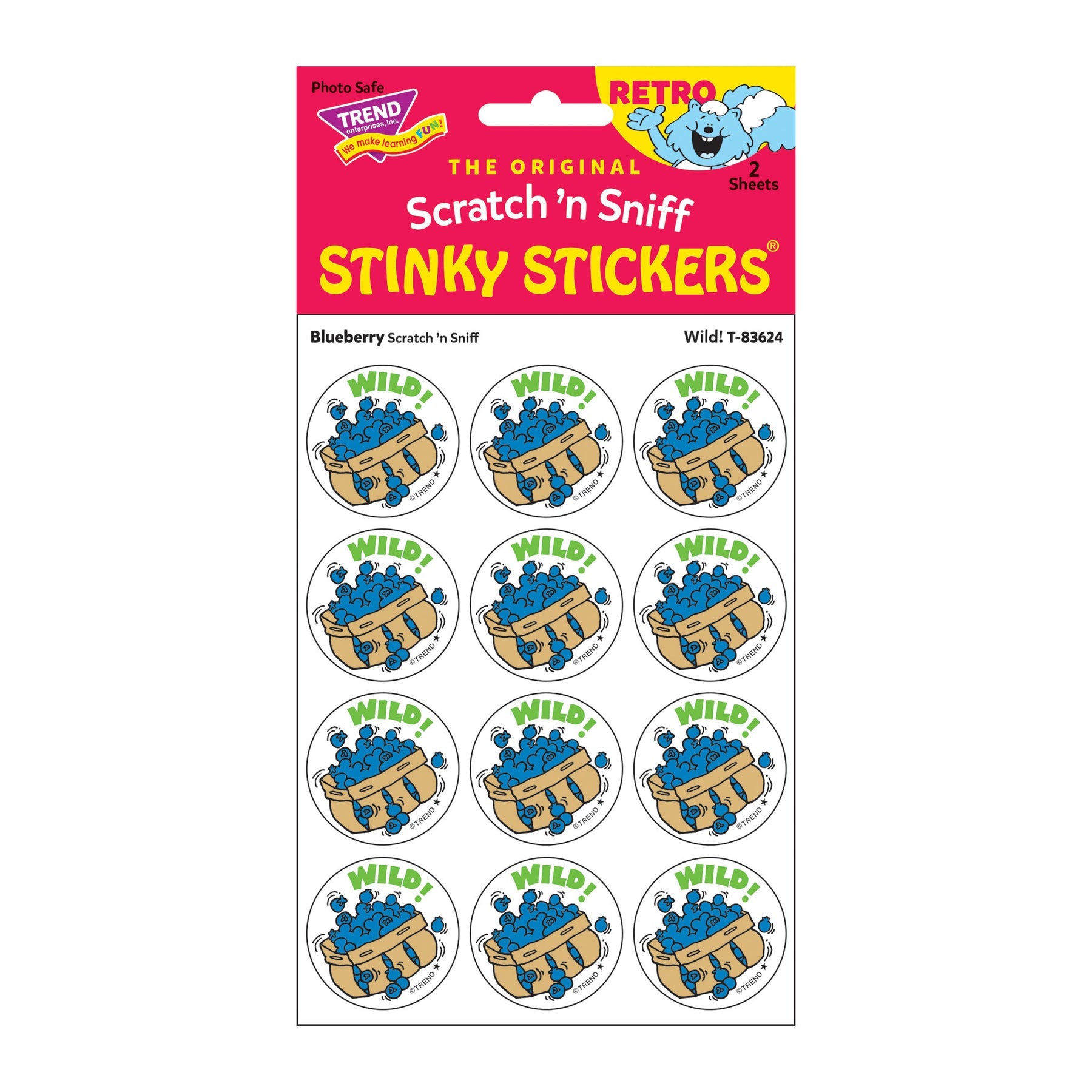  Wild! - Blueberry-Scented Retro Scratch 'n Sniff Stinky Stickers、mySite、ghnorth