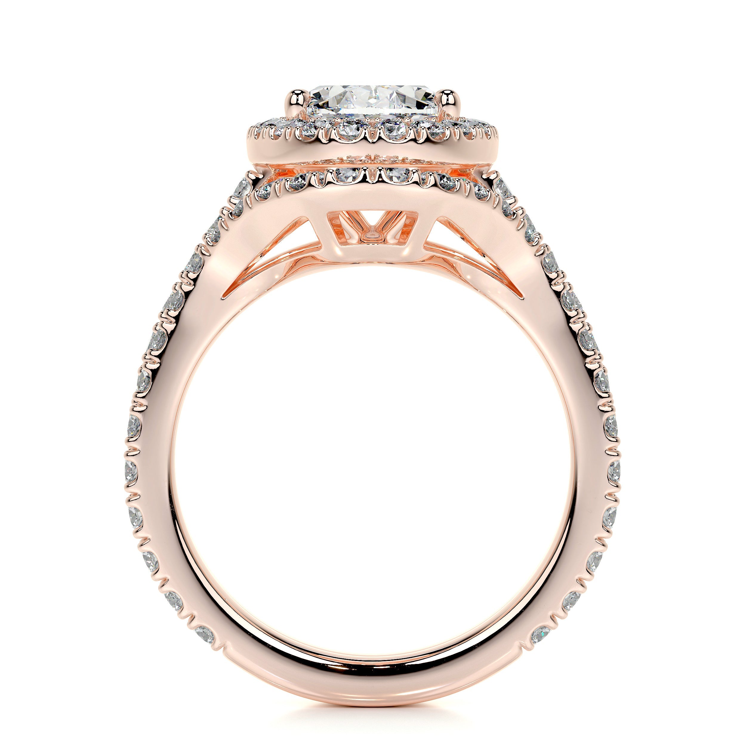 Maria Lab Grown Diamond Bridal Set - 14K Rose Gold、mySite、hinf8tx79