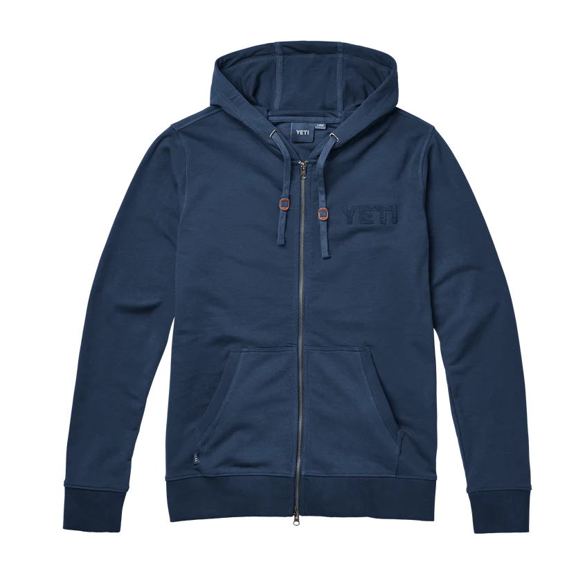 YETI Terry Full Zip Hoodie - Navy、mySite、noshort