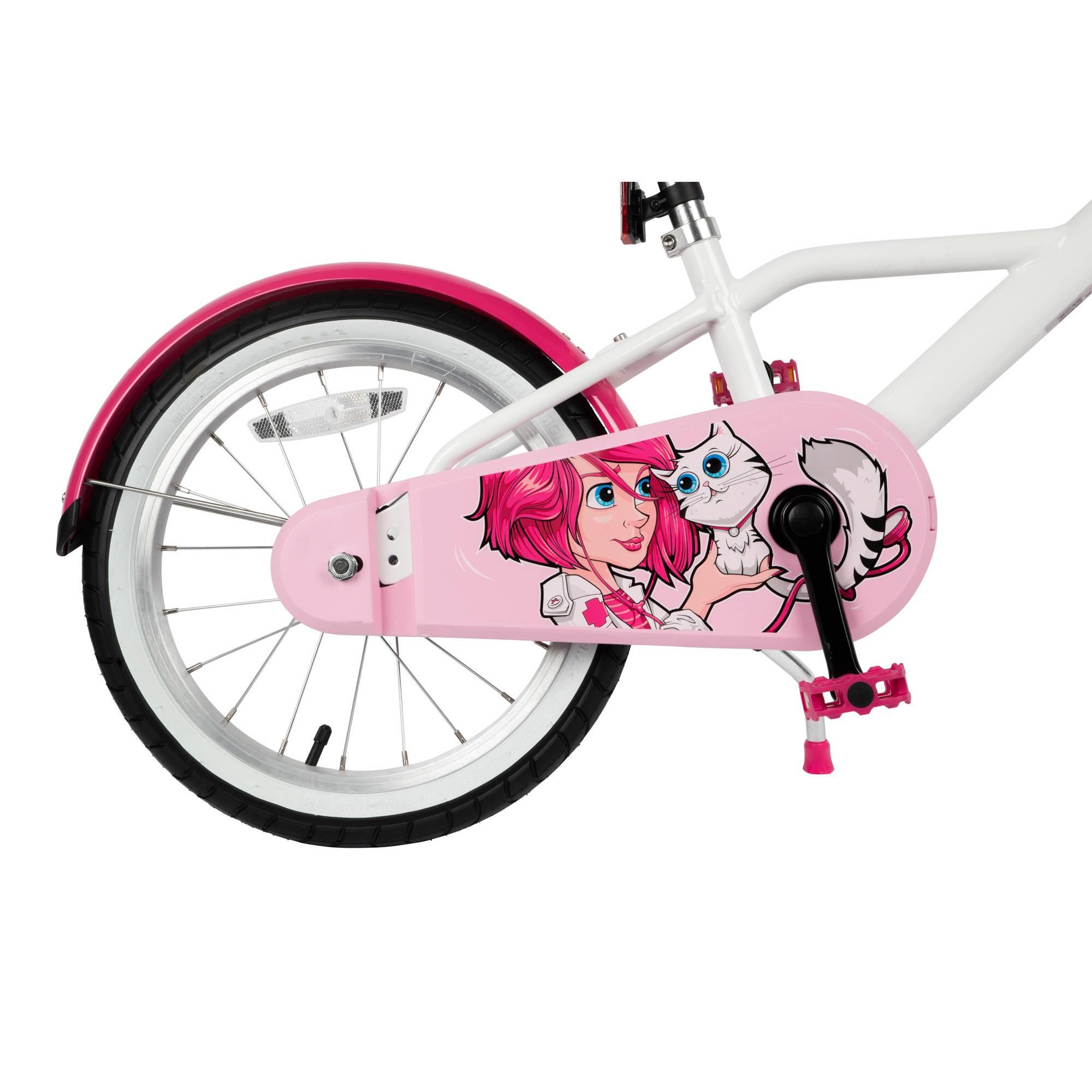 Btwin HYC500 Girls' Hybrid Bike 16 Kids' 3'7 to 4'0